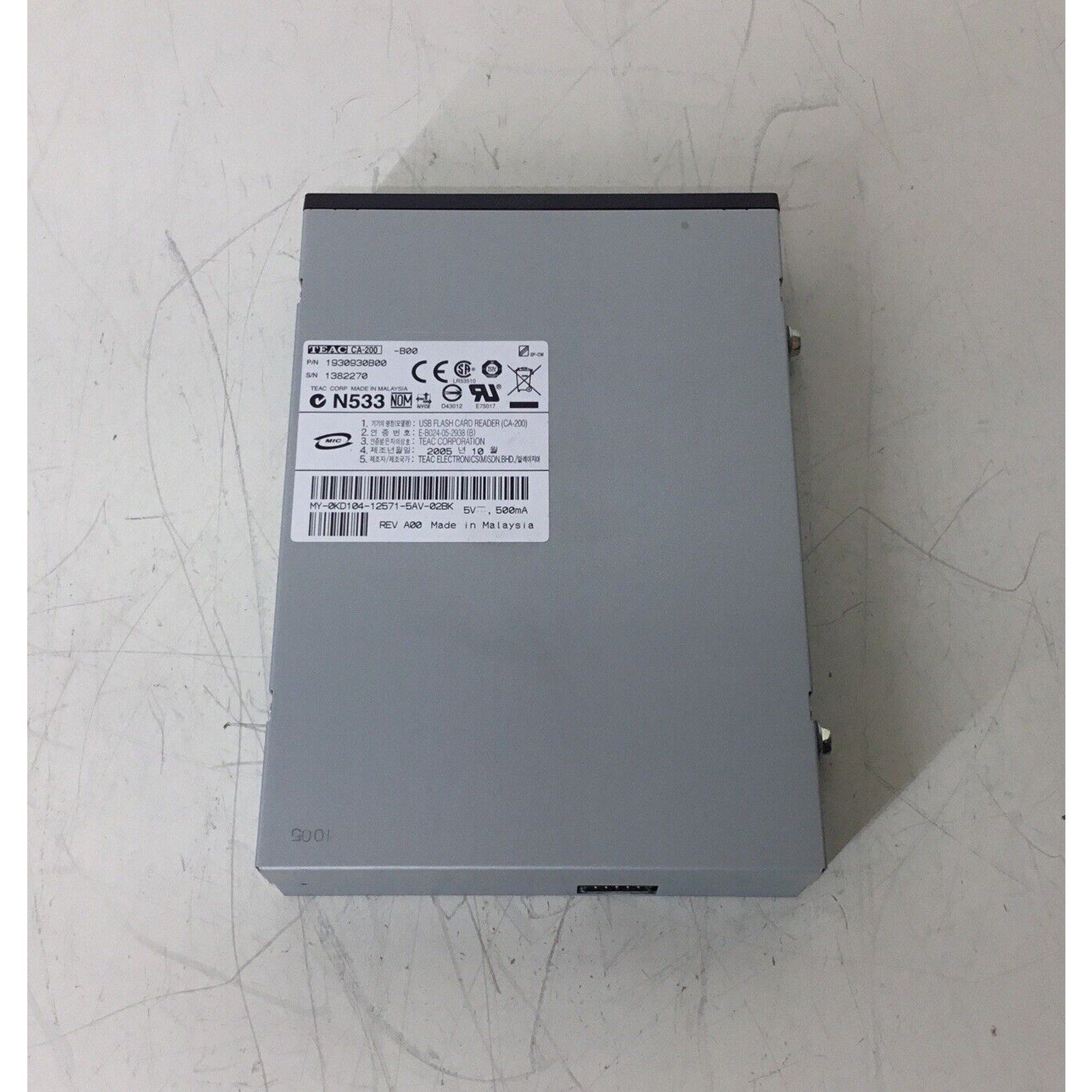 Dell USB Flash Card Reader TEAC CA-200 N533 1930930B00