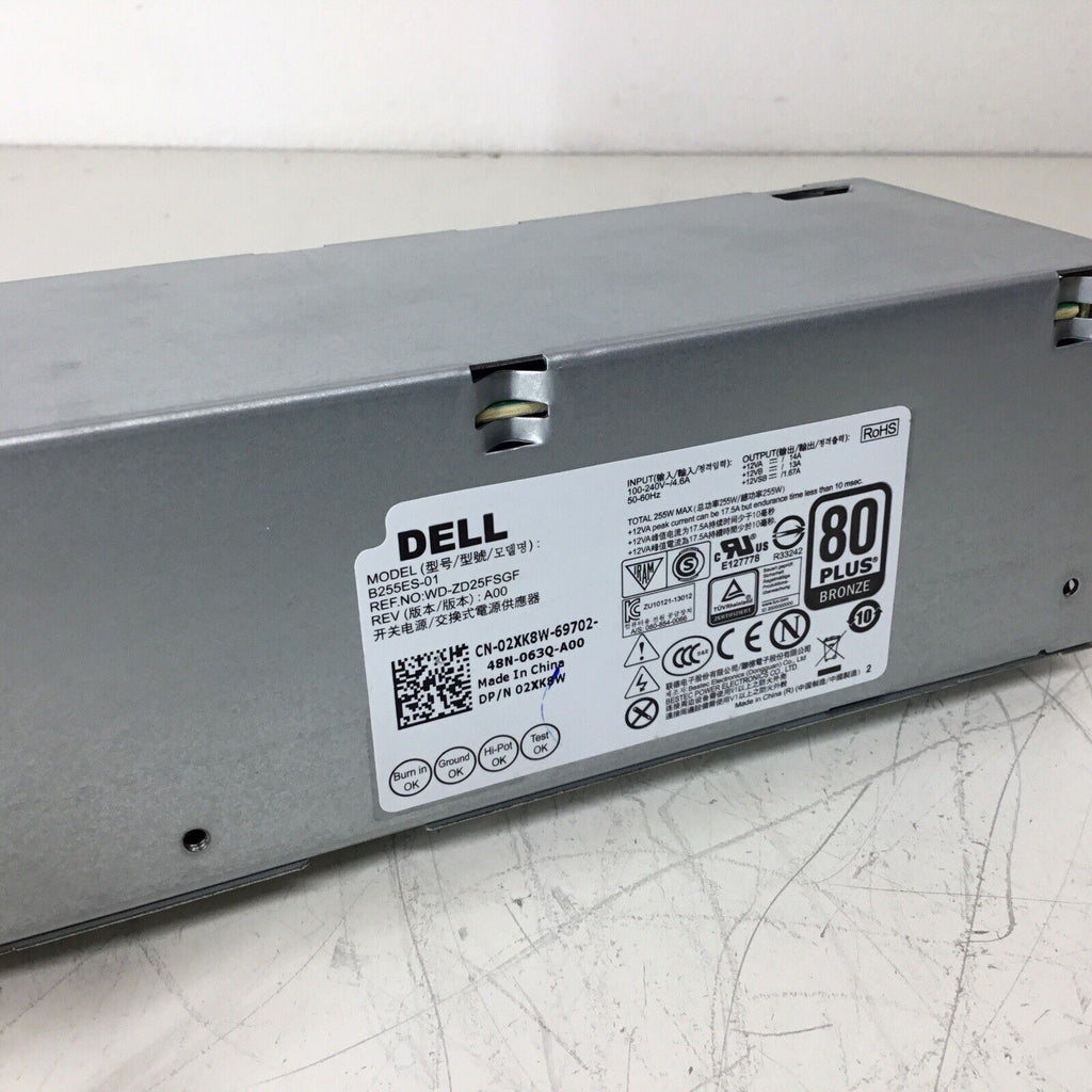 Dell Optiplex 3020 7020 9020 255W SFF Power Supply 2XK8W 02XK8W B255ES-01