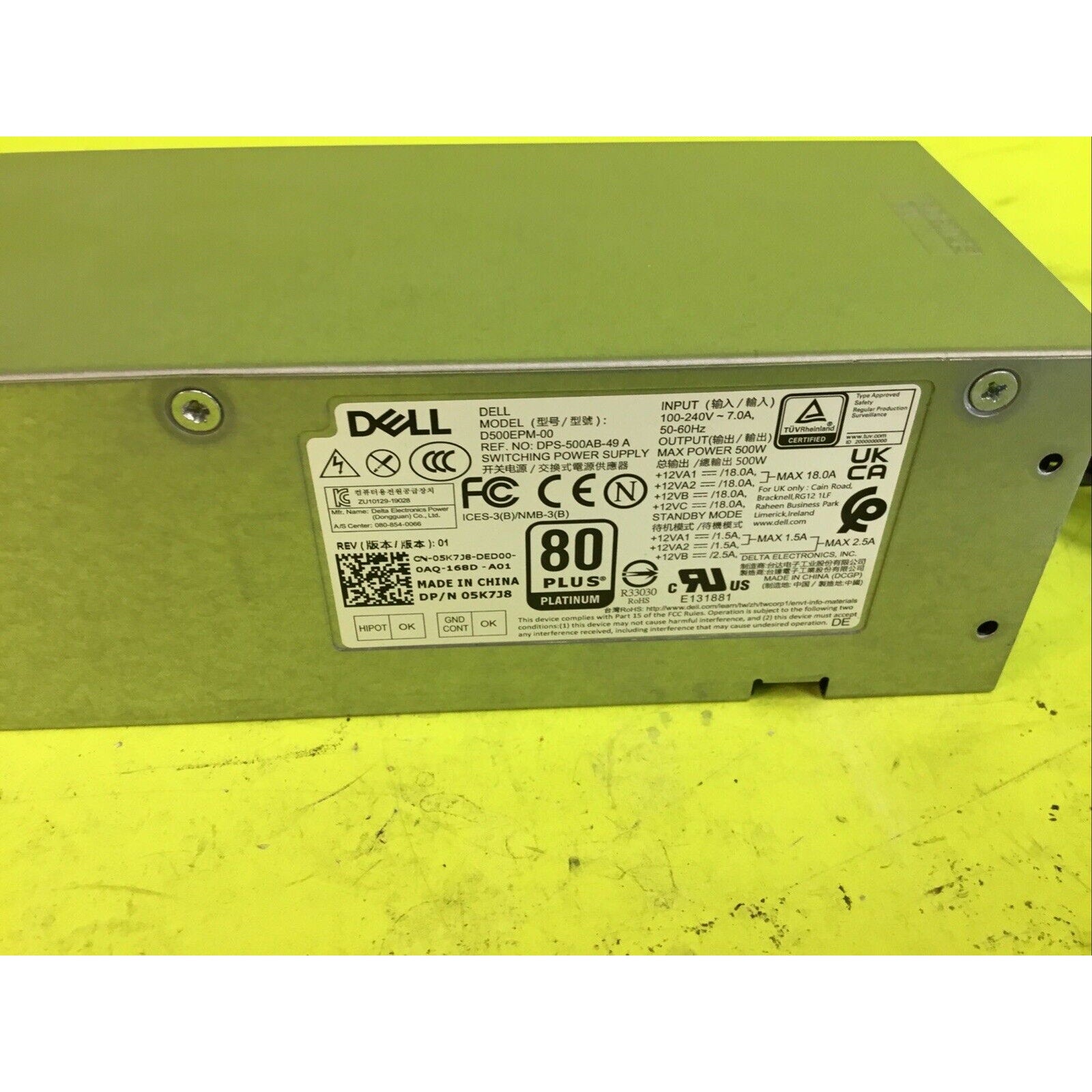 Dell XPS 8940 D500EPM-00 FOR PARTS or REPAIR