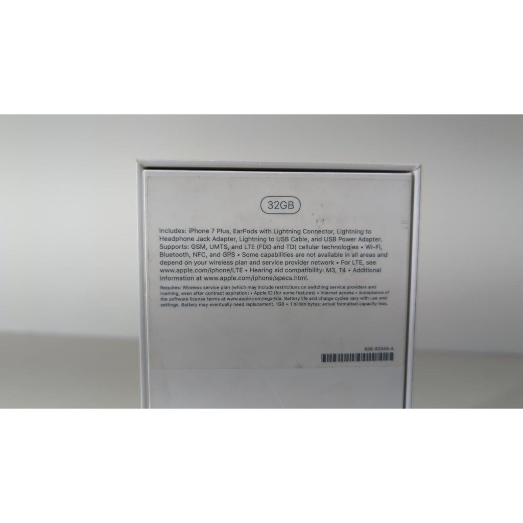 BOX ONLY - Apple iPhone 7 Plus, Black, 32GB