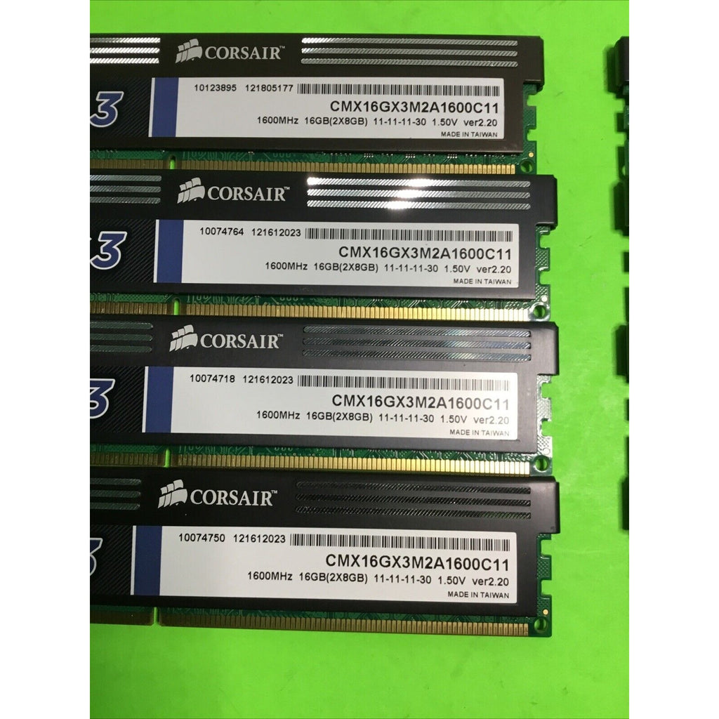 Corsair XMS3 64GB (8x8GB) DDR3 DIMM 1600MHz Memory Kit (CMX16GX3M2A1600C11)