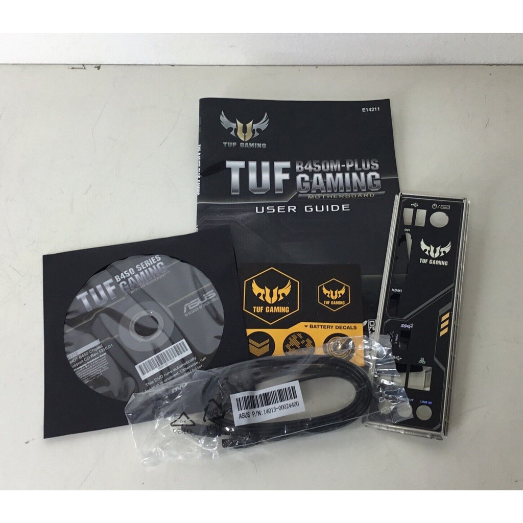 Asus TUF GAMING B450M-PLUS User Guide w/ CD, I/O Shield and Cable