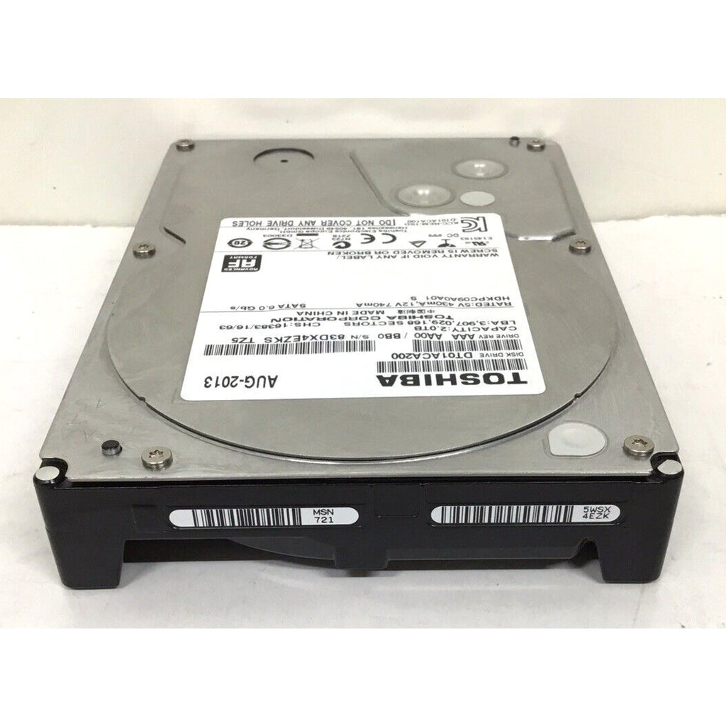 Toshiba 2TB HDD 7200RPM 64MB Cache SATA III 6.0Gb/s 3.5" Hard Drive DT01ACA200
