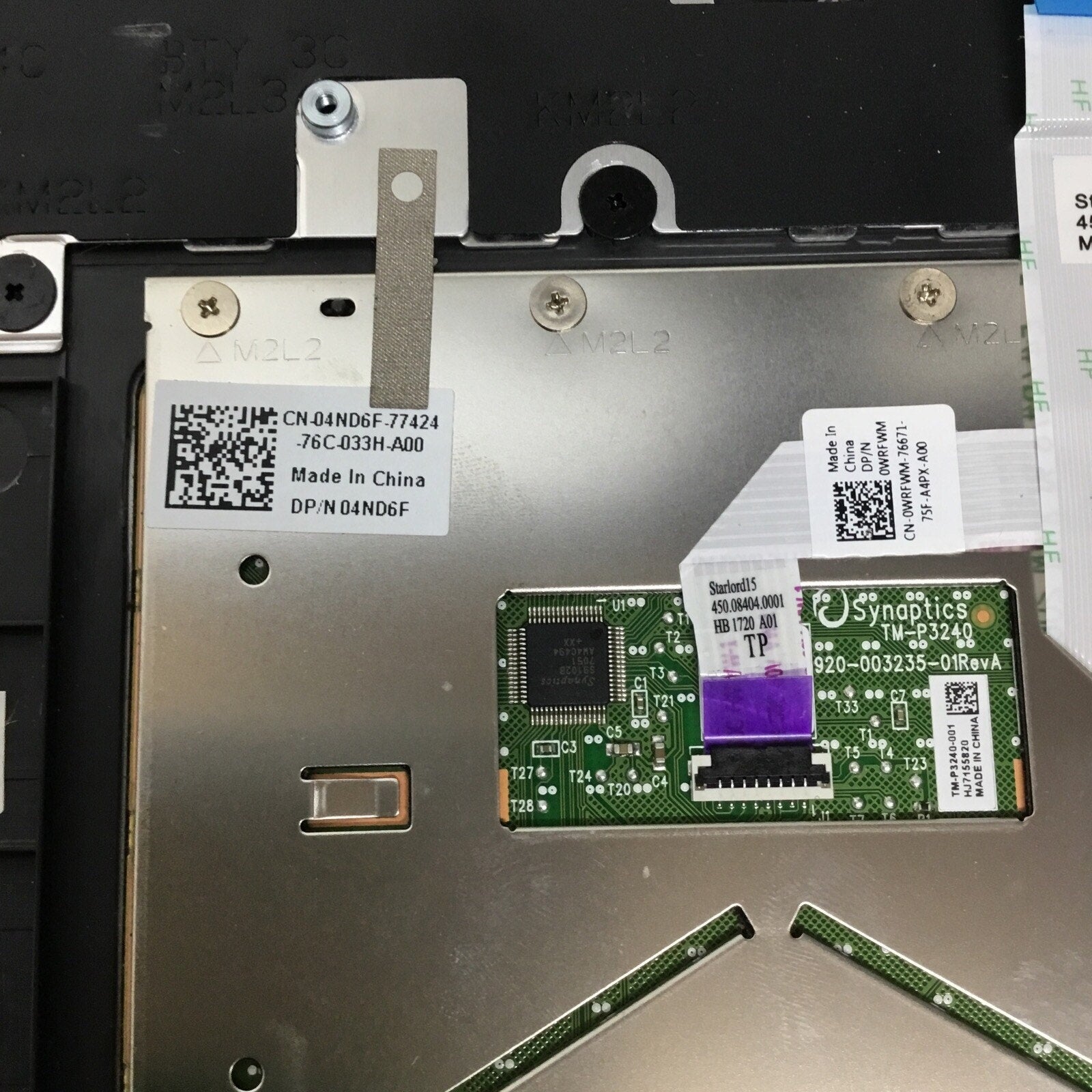 Dell Inspiron 15 7579 Palmrest Touchpad Backlit Keyboard FMN46 DW7JG