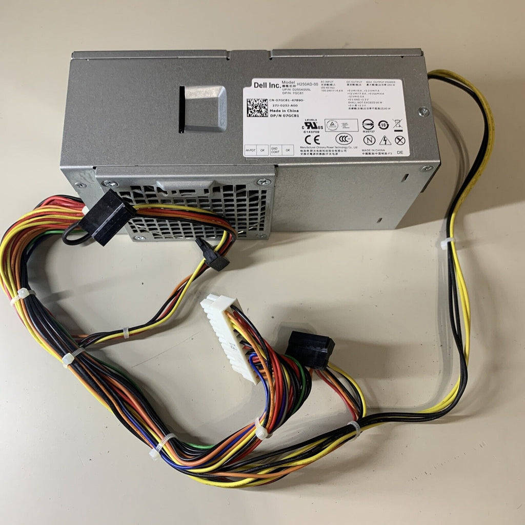Dell 7GC81 07GC81 250W Desktop Power Supply H250AD-00 D250A005L