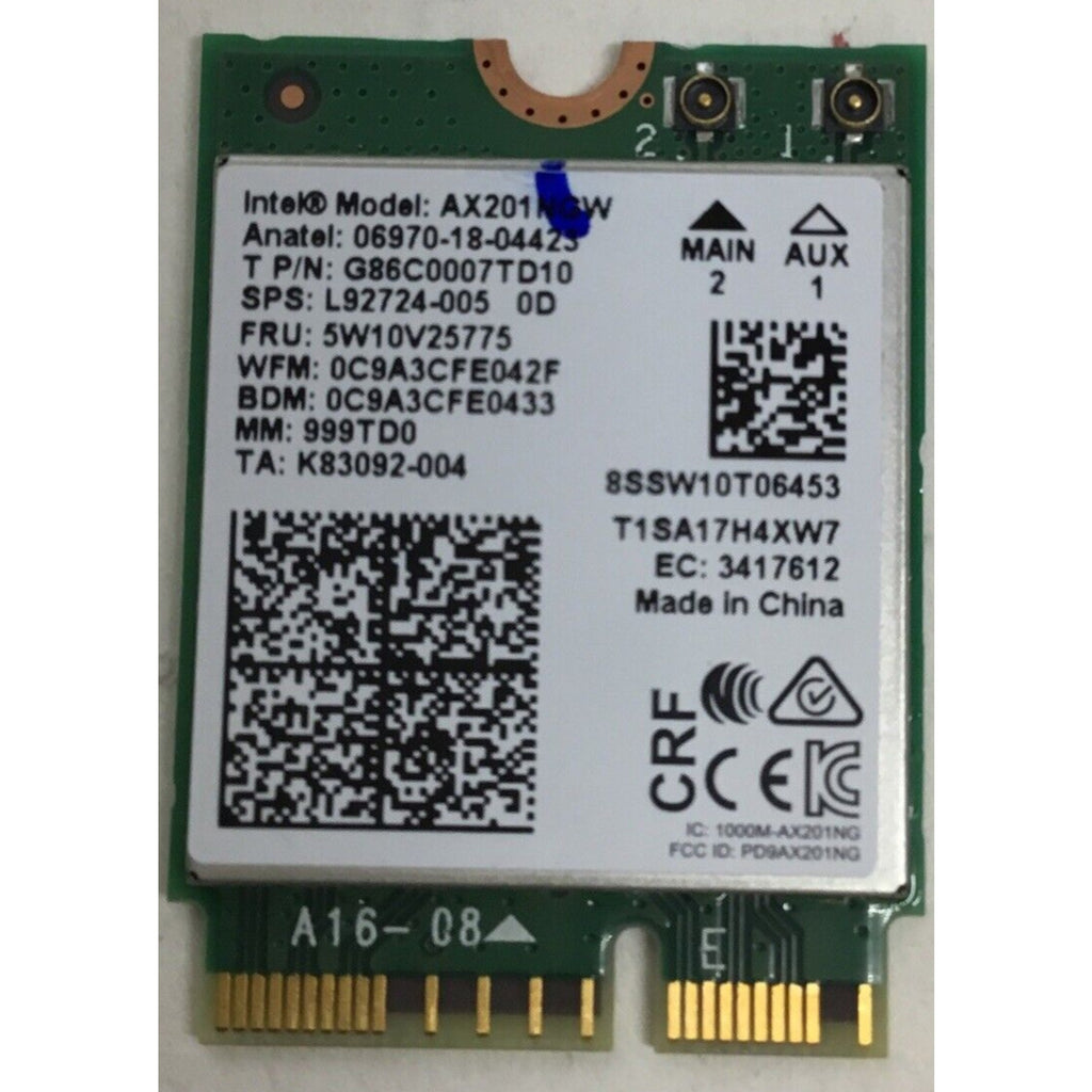 Lenovo IdeaPad 3 17ITL6 Wireless WiFi Card AX201NGW 5W10V25775 L92724-005