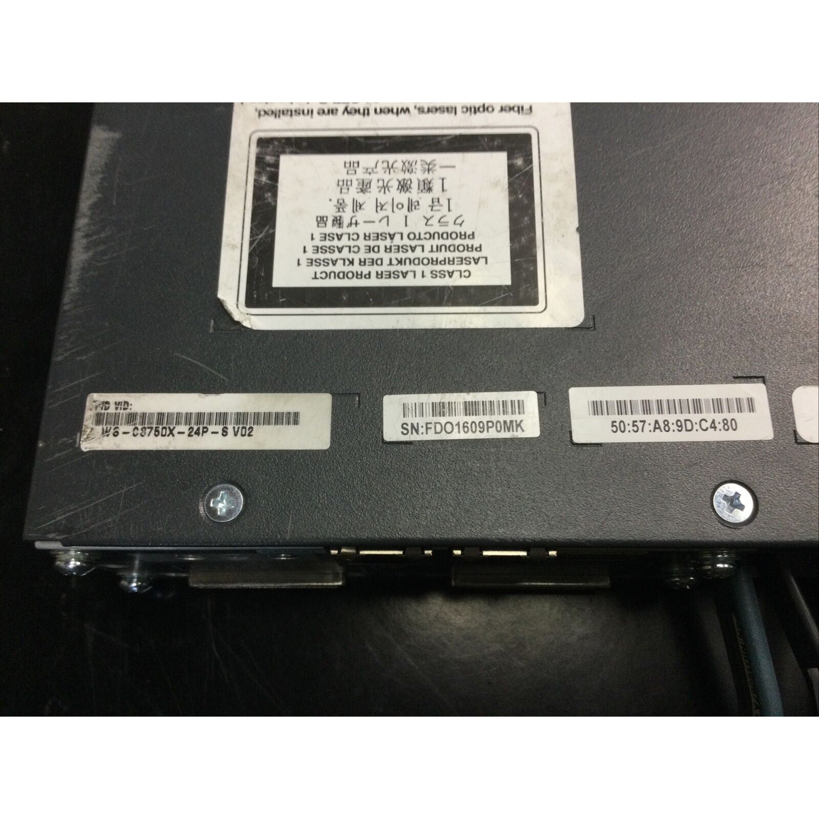 Cisco WS-C3560X-24T-S V02 24 Port Switch W/ C3KX-NM-1G & 2X C3KX-PWR-350WAC