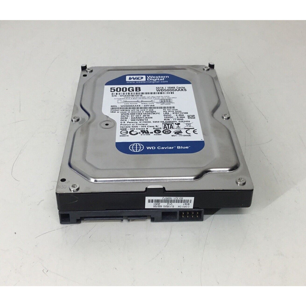 WD 500 GB WD5000AAKS-22V1A0 Caviar Blue Hard Drive 3.5 SATA