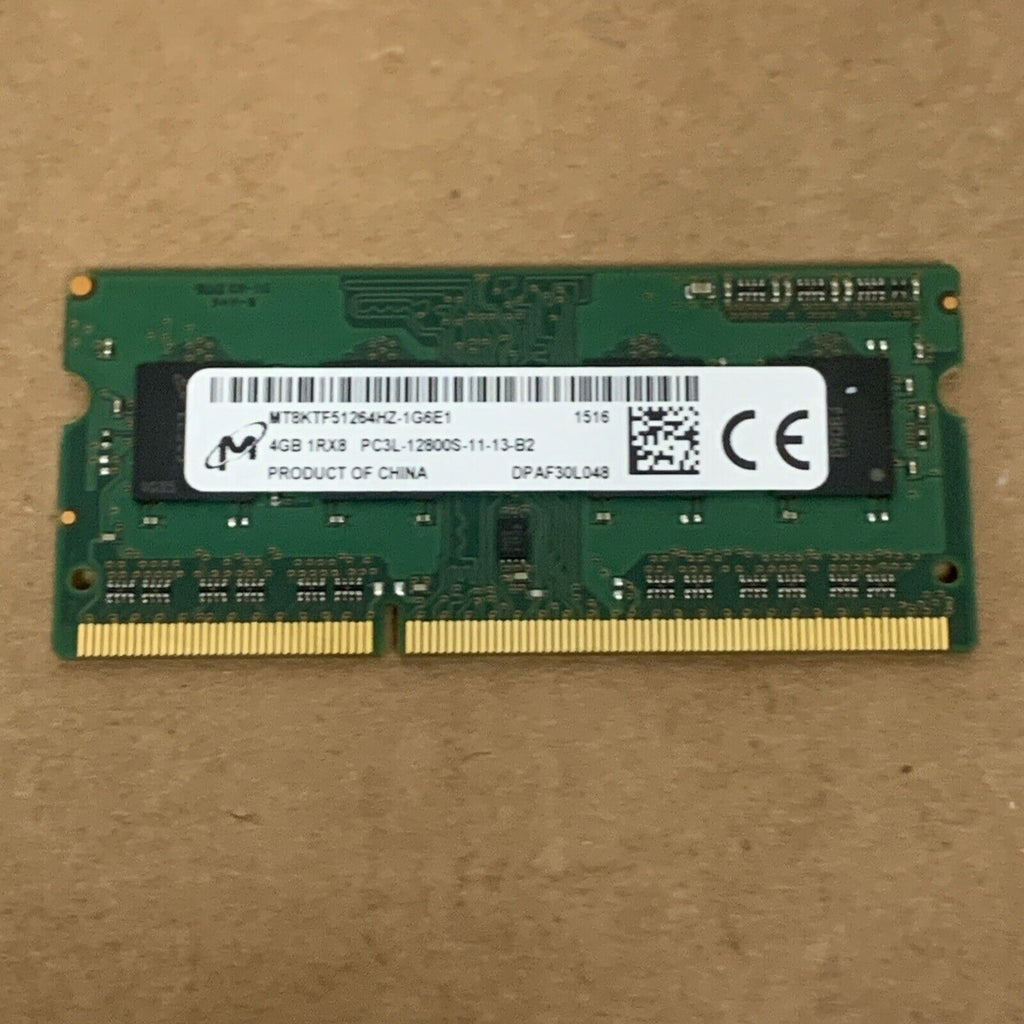 Micron 4GB PC3L-12800S DDR3L 204pin Laptop RAM MT8KTF51264HZ-1G6E1 - For Dell