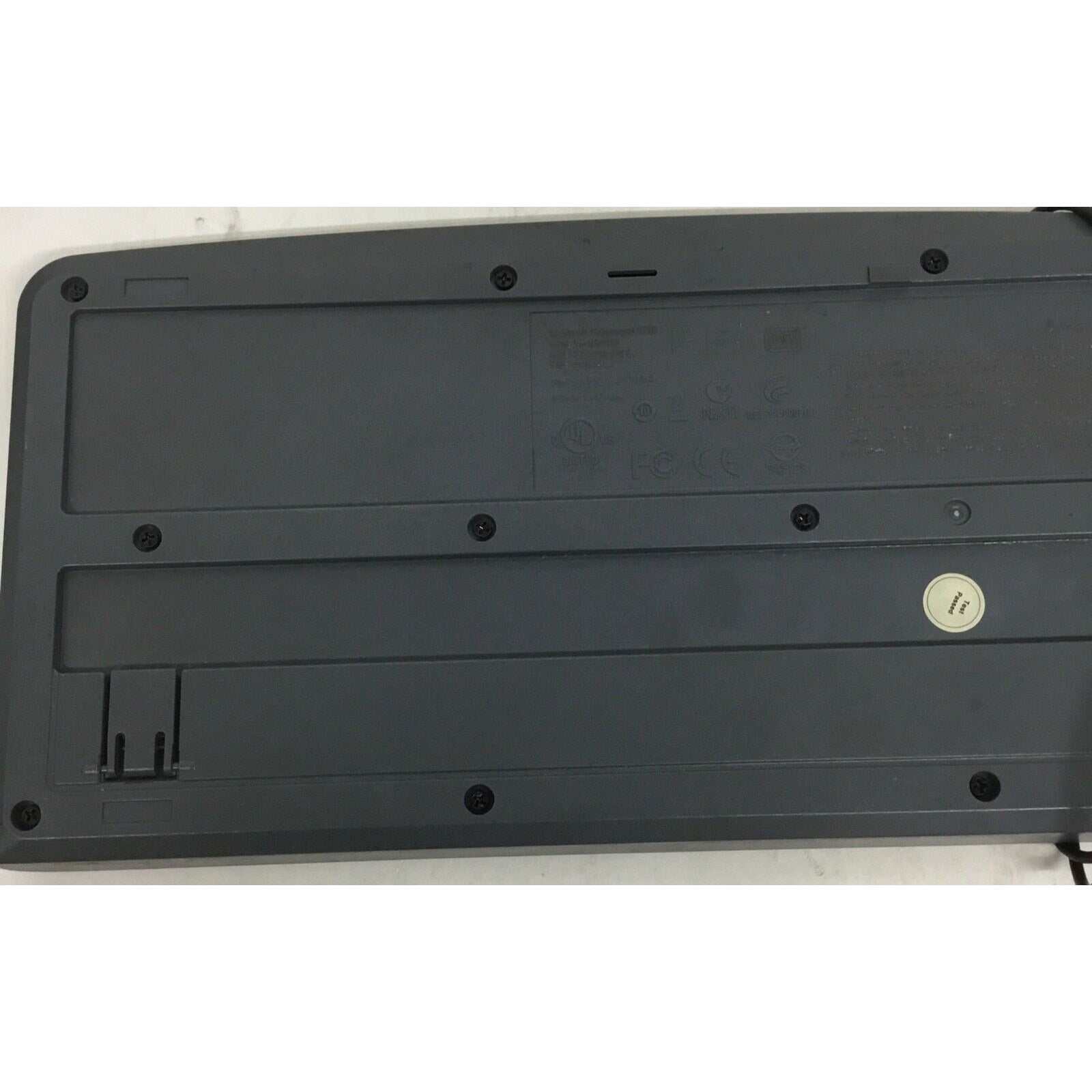 Logitech K120 Ergonomic Desktop Wired Keyboard USB Black - Number Pad - Tested