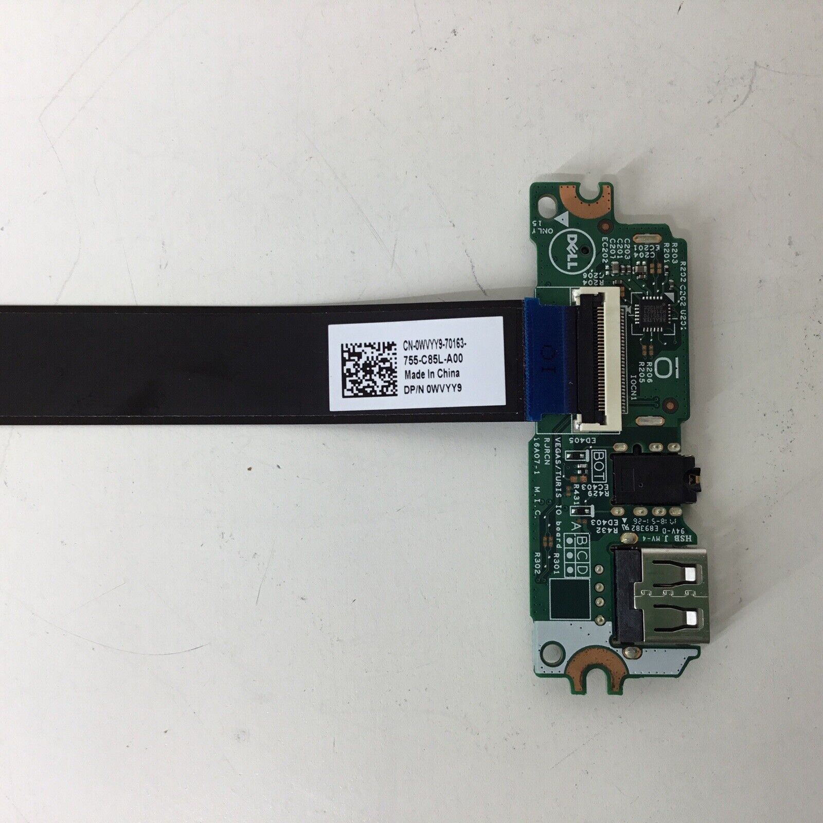 Original Dell Inspiron 15-3567 USB Audio Card Reader Board+Cable 0WVYY9 16A07-1