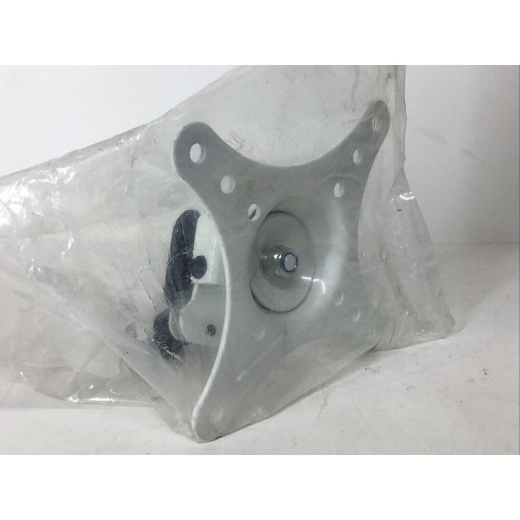 MonMount Clamp Style Tilt Monitor VESA Mount Bracket - White