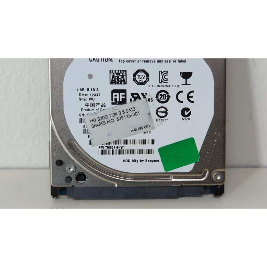 FOR PARTS - Seagate Momentus Thin 320GB Internal 7200RPM 2.5" (ST320LT007) HDD