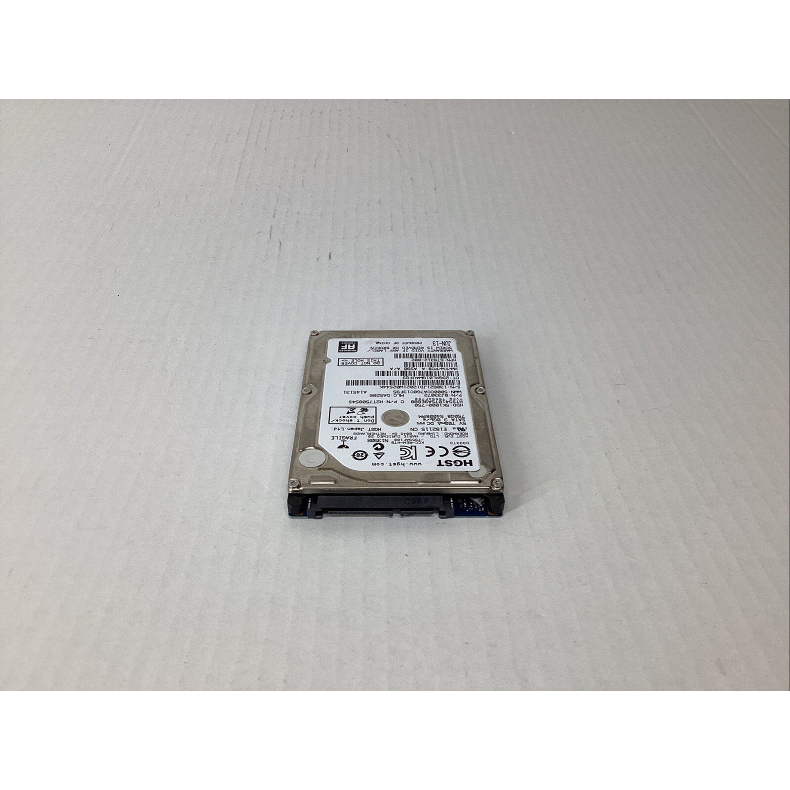 HGST 5K1000-750 HTS541075A9E680 750 GB 2.5" SATA Laptop Hard Drive
