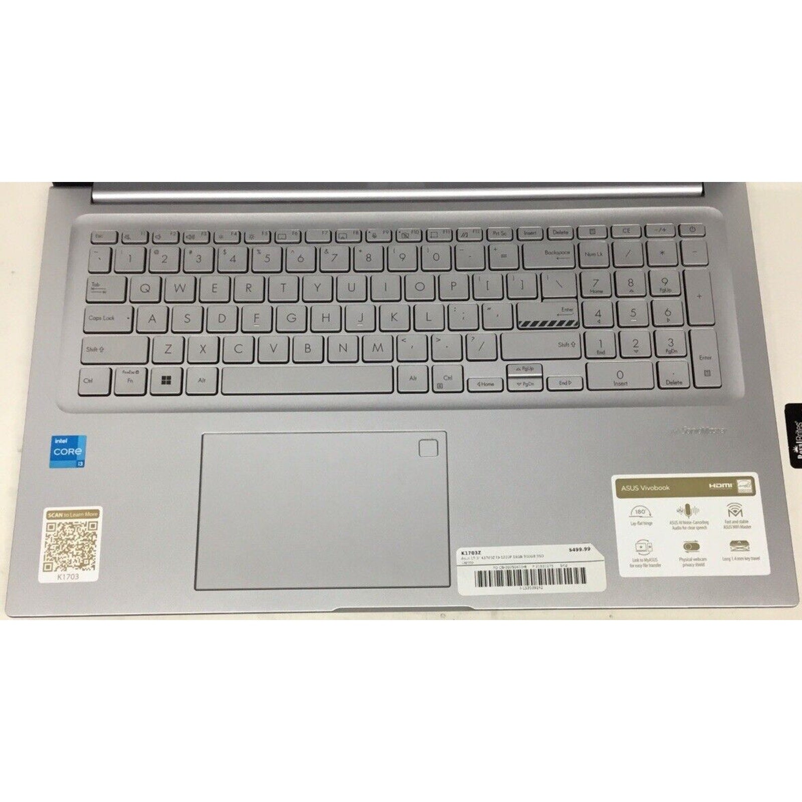 Asus VivoBook K1703ZA Core™ i3-1220P 500GB SSD 16GB 17.3" (1920x1080) WIN11