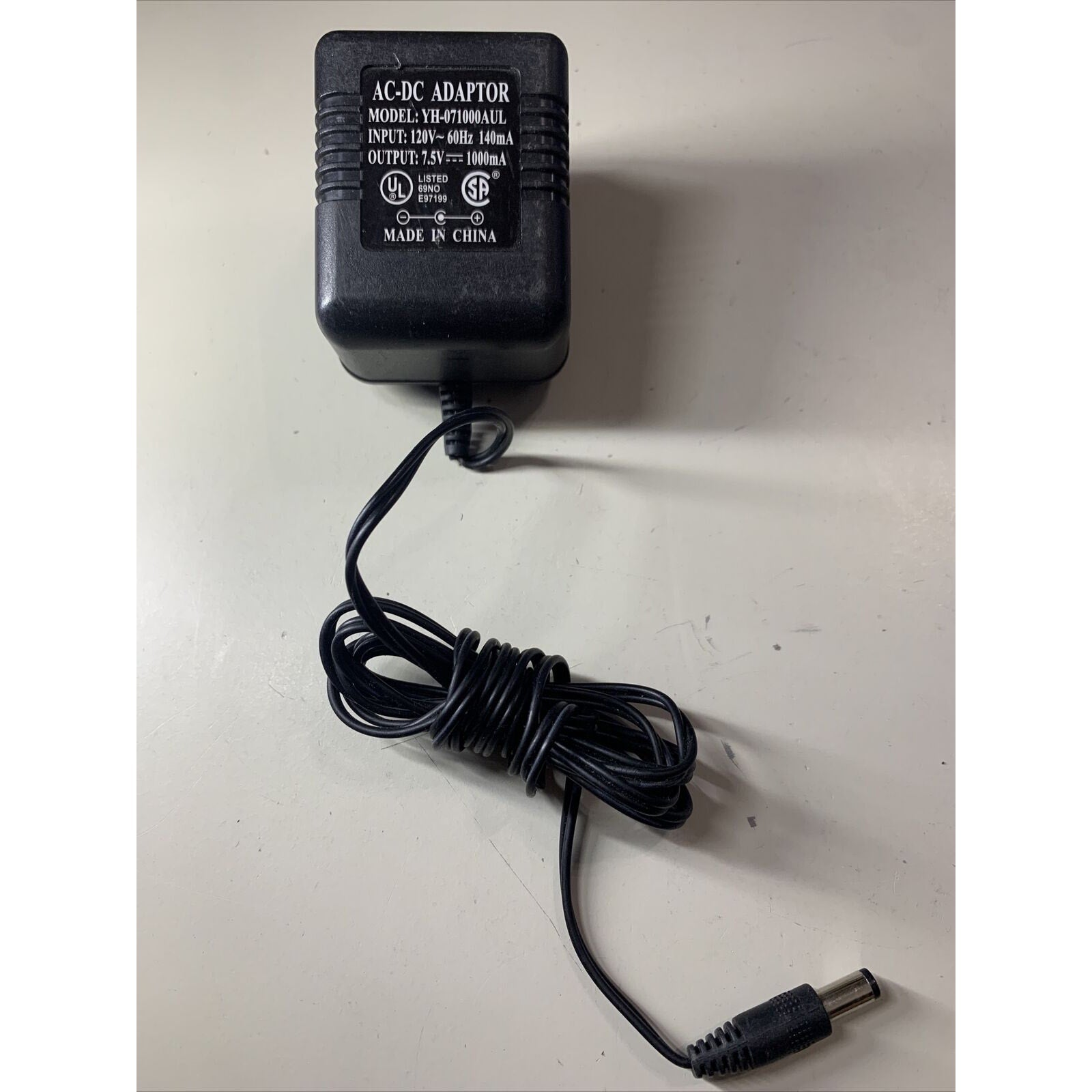 US 7.5V 1A 1000mA Power Supply Adapter Charger Cord AC/DC 100-240V 5.5mmx2.1mm
