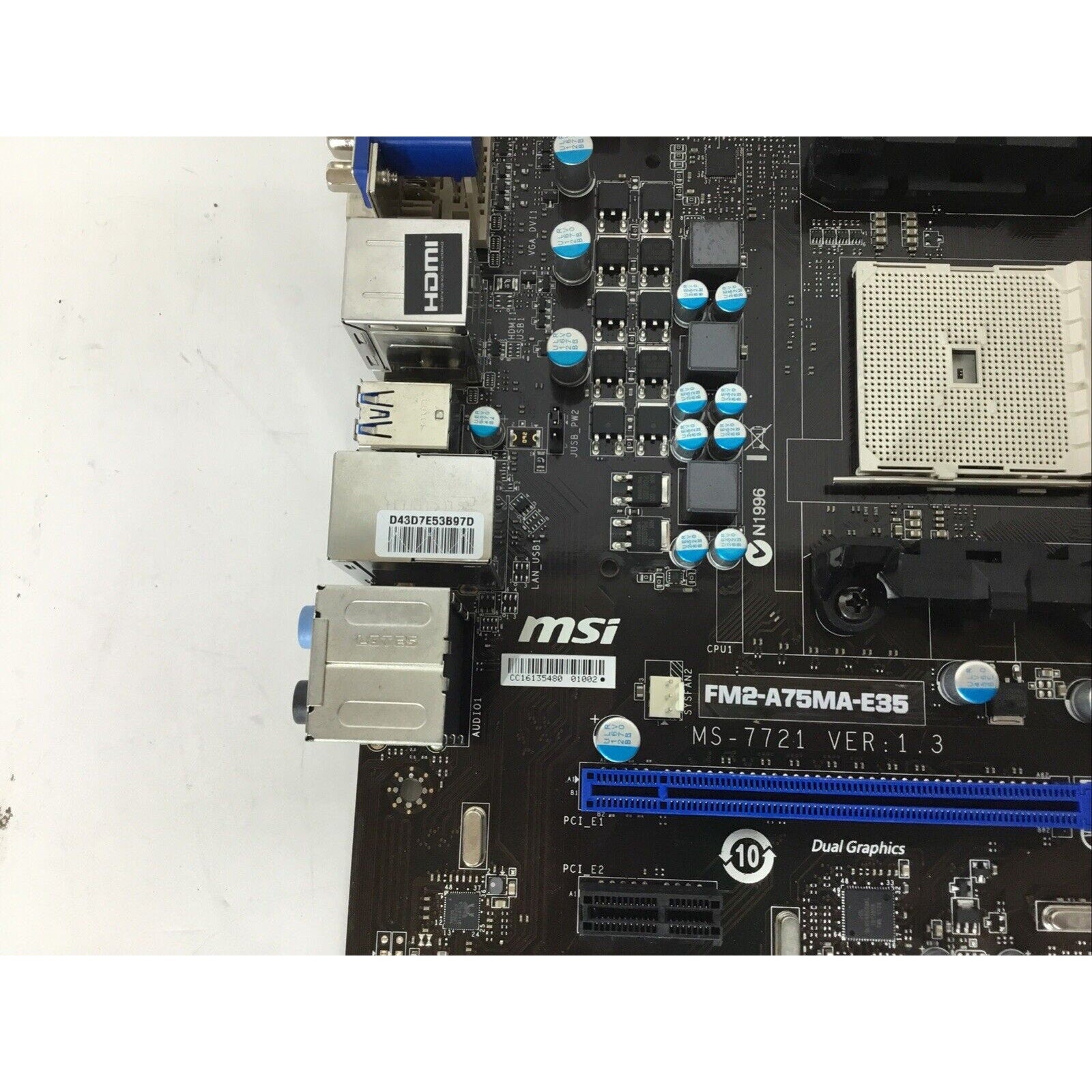 MSI FM2-A75MA-E35 DDR3 Desktop Motherboard w/ I/O Shield