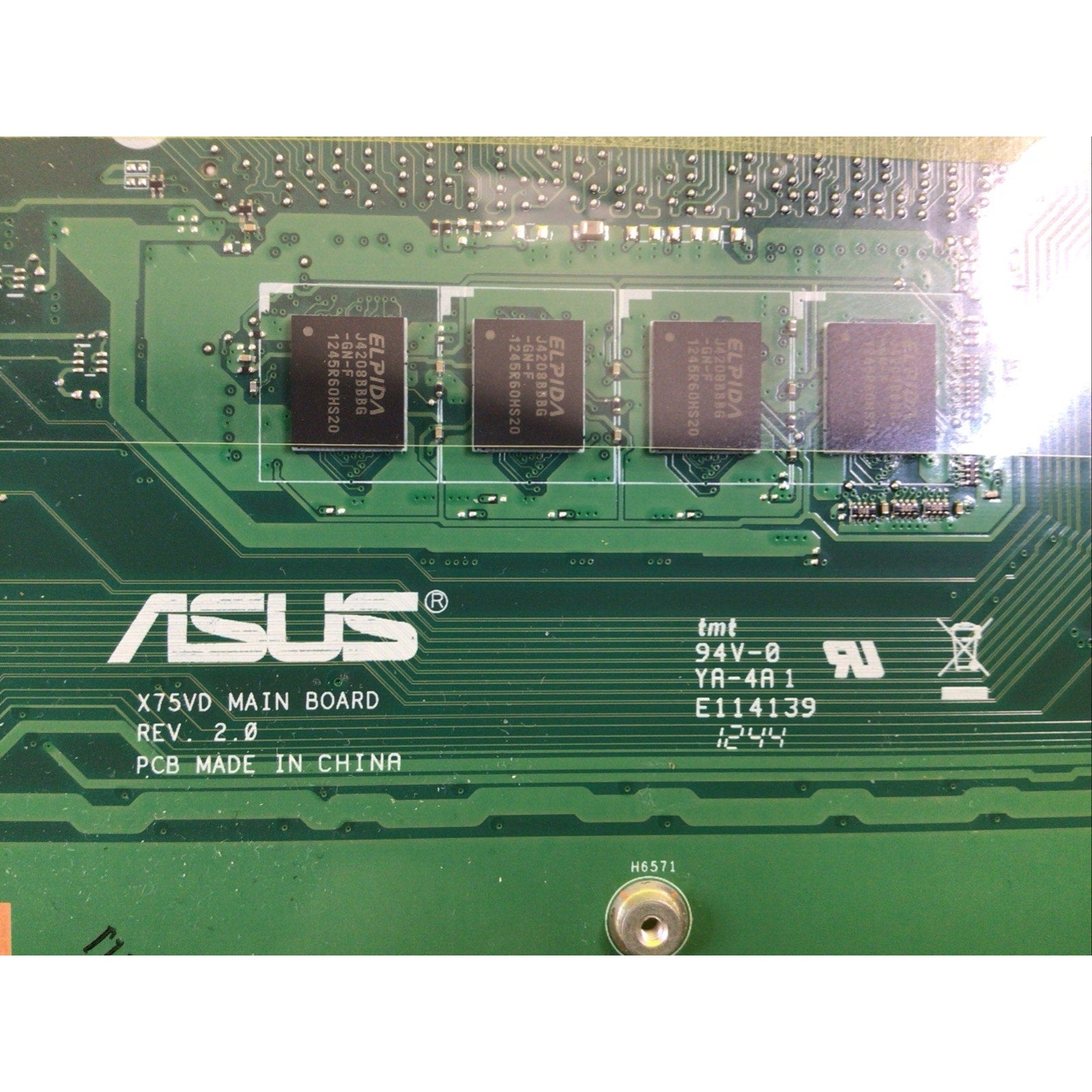 Asus X75VD Rev 2.0 4GB RAM Motherboard ND0MB1B00-A03
