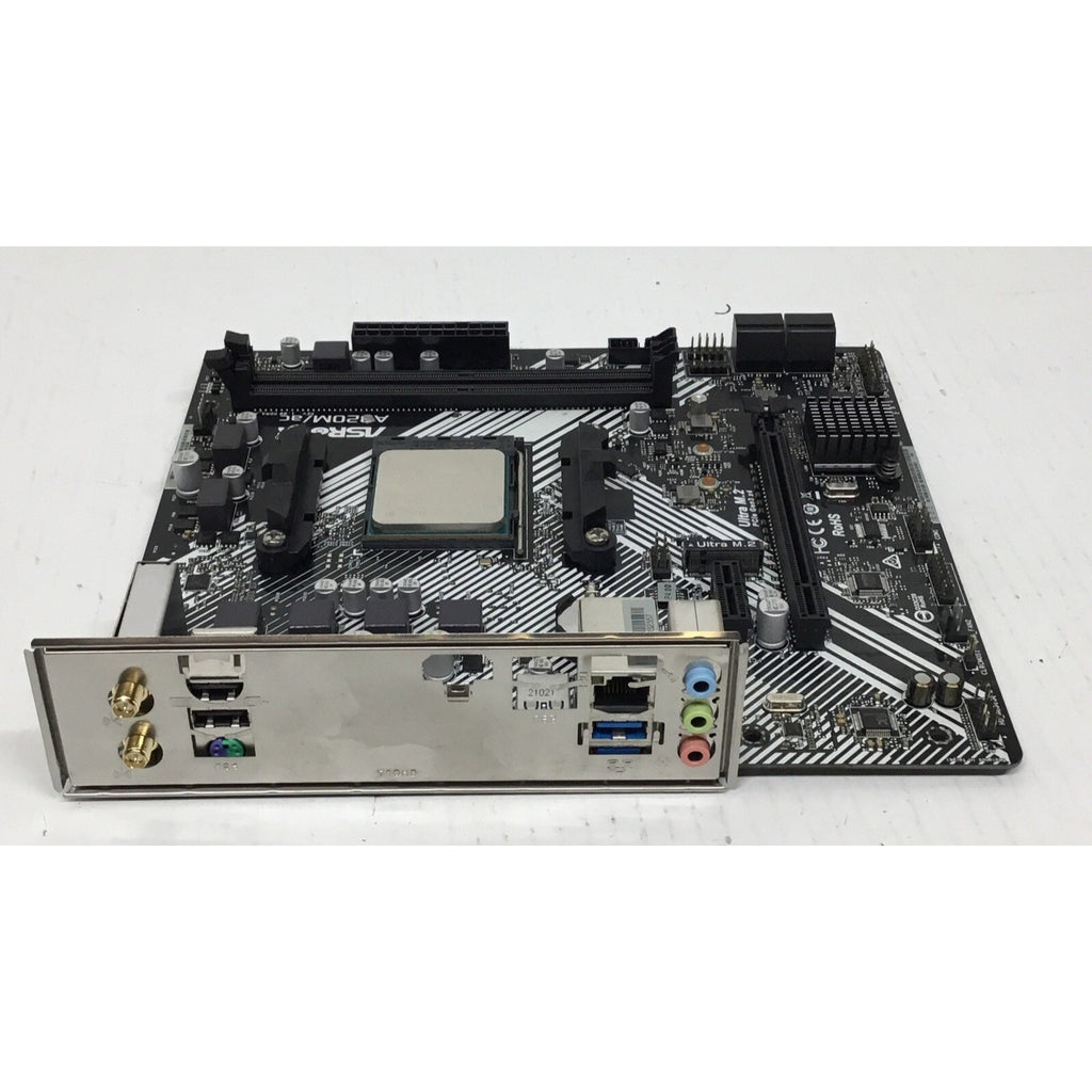 ASRock A320M-AC AMD Socket AMD MicroATX Desktop Motherboard W/Ryzen 3 3100