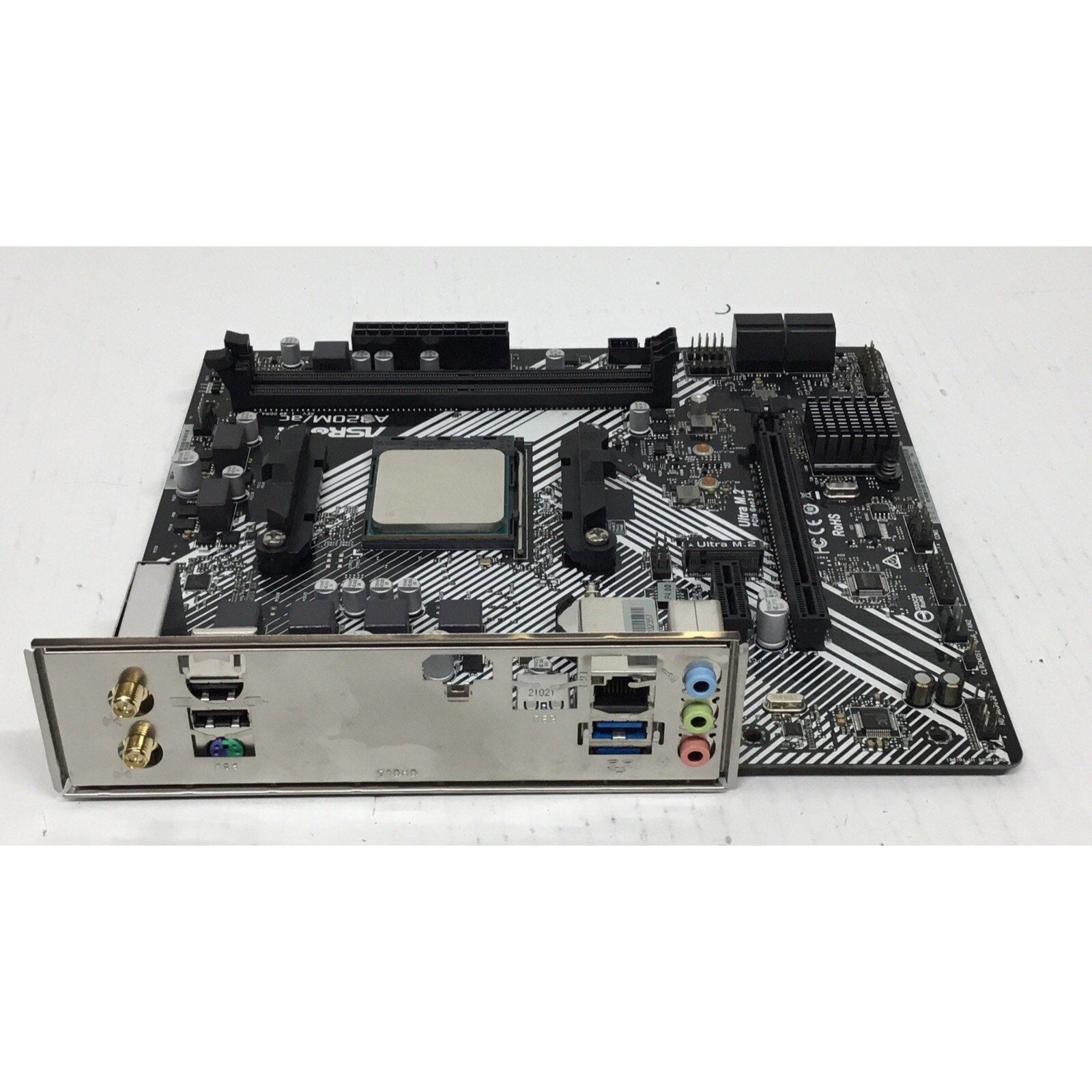 ASRock A320M-AC AMD Socket AMD MicroATX Desktop Motherboard W/Ryzen 3 3100