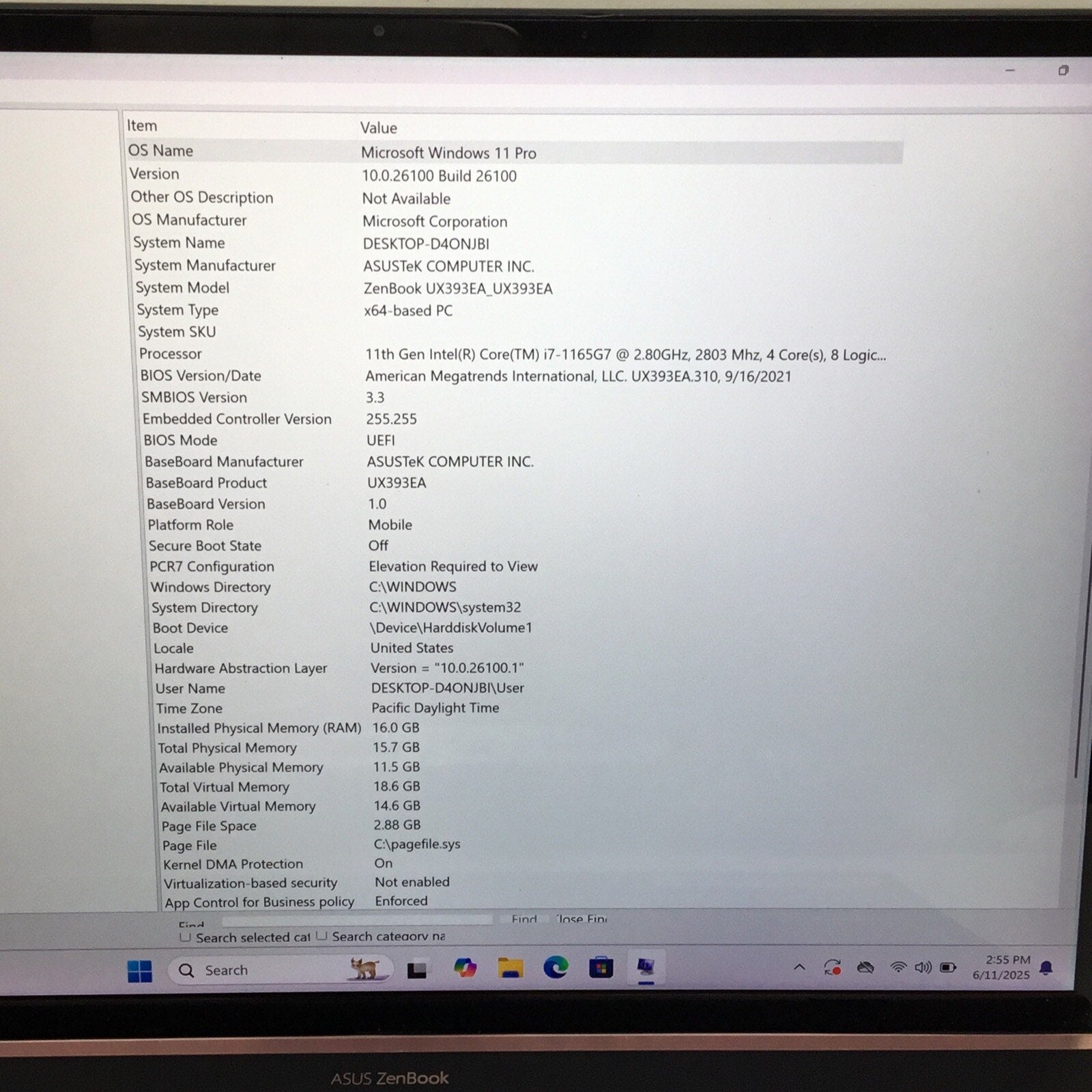 Asus ZenBook S Ultra Slim Laptop i7-1165G7 1GB/1TB 13.9 UX393E Greek Keyboard