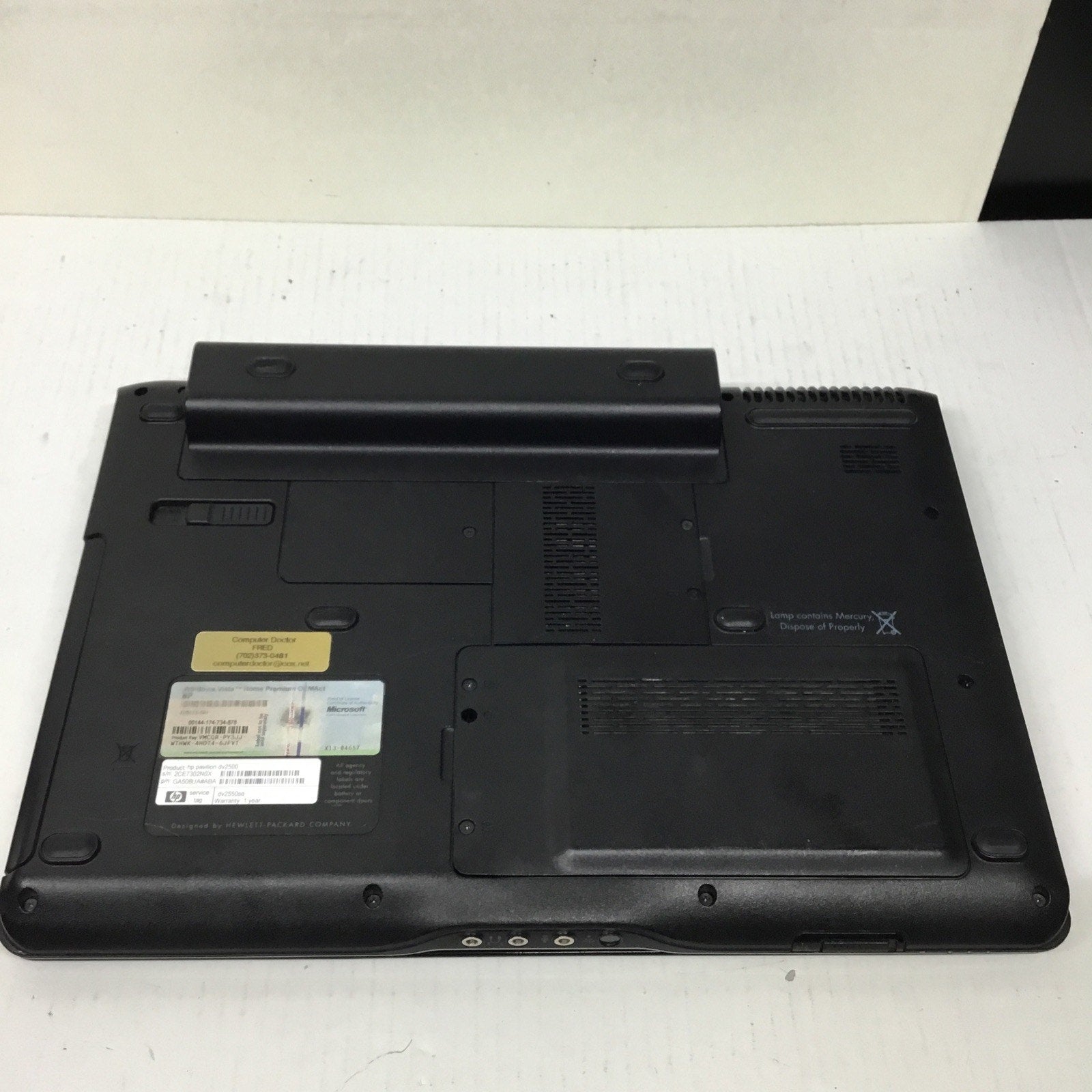 HP Pavilion DV2500 13" Laptop Intel Core 2 Duo