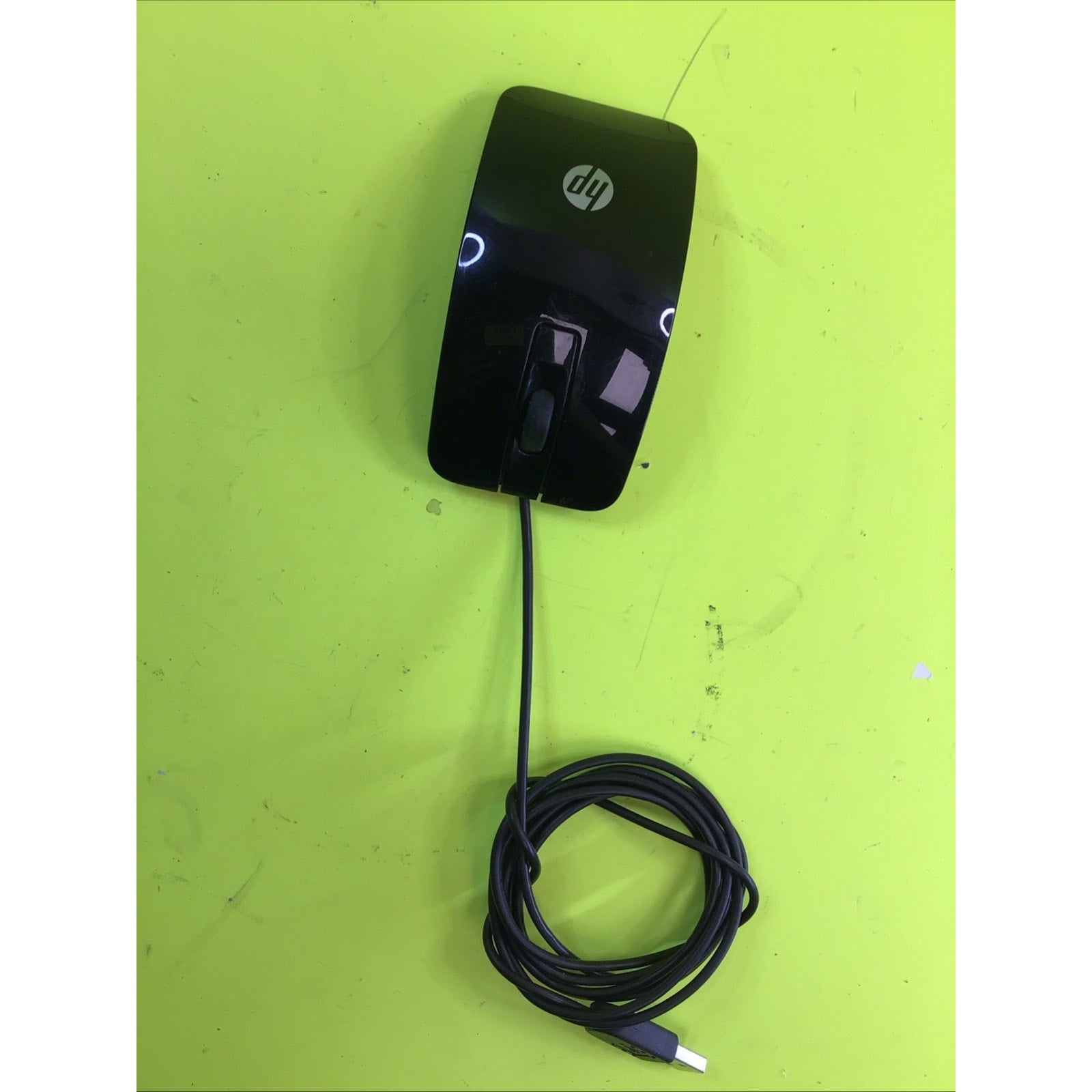 HP Brisbane USB Wired 2 Button Scroll Optical Mouse 704223-001