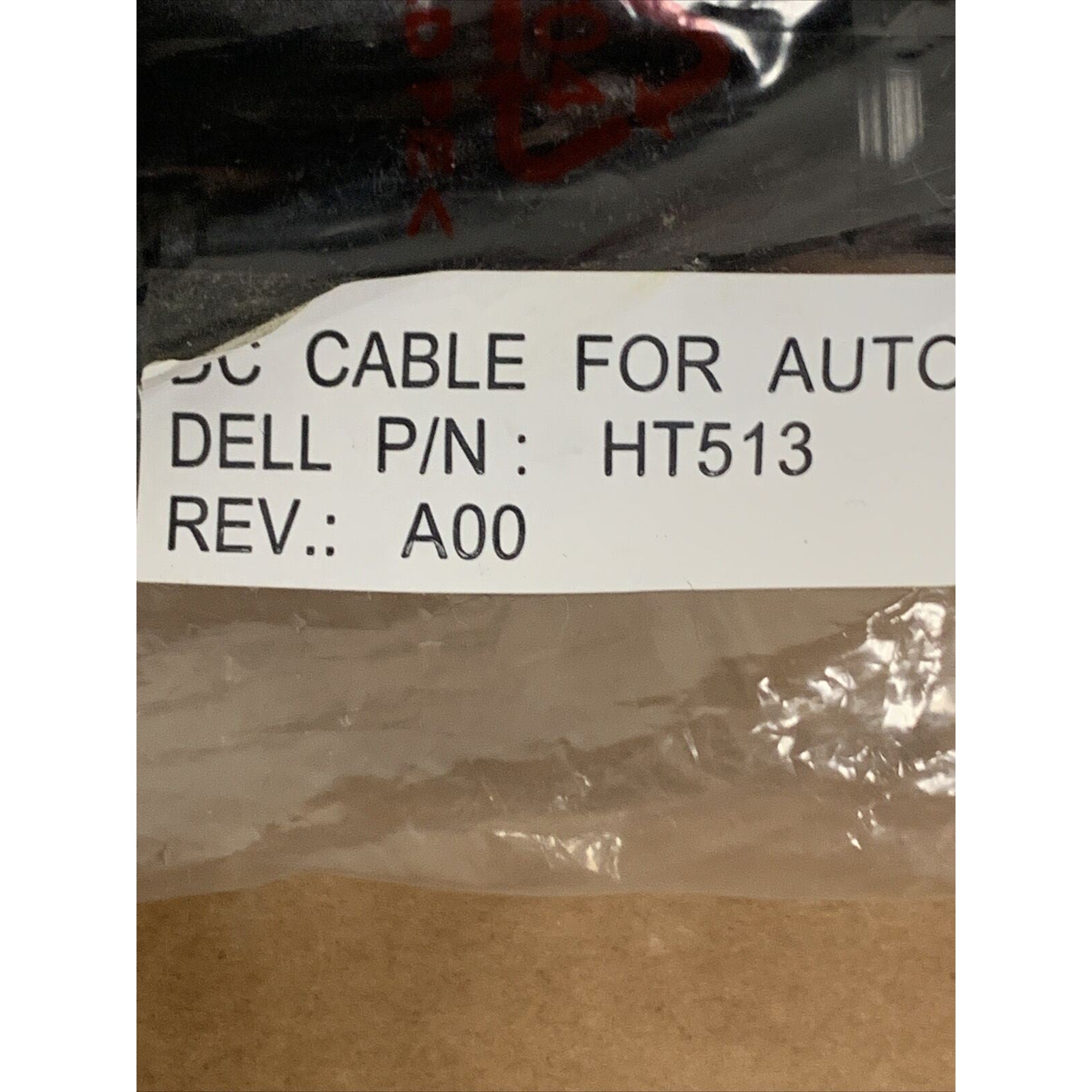 Dell PA-12 Connector CP-140108 Vehicle Battery Adapter Cable HT513 (12V, 8A)