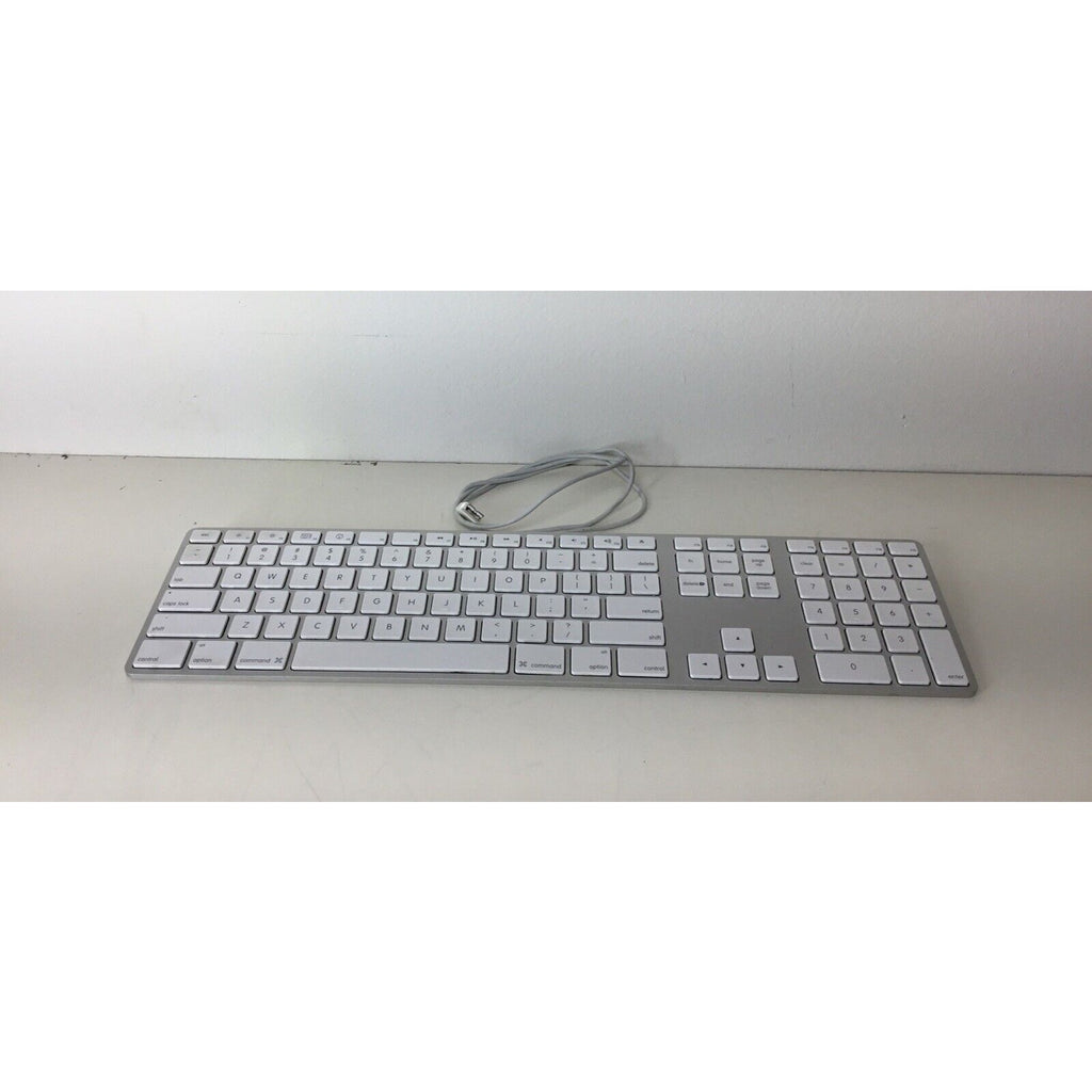 Apple A1243 USB Wired Standard Keyboard White/Silver - For Parts