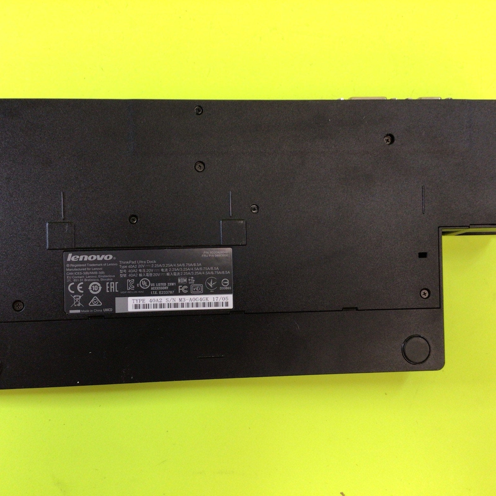 Lenovo ThinkPad Mini Dock Series 3 with USB 3.0 4337 04W3956 with Key