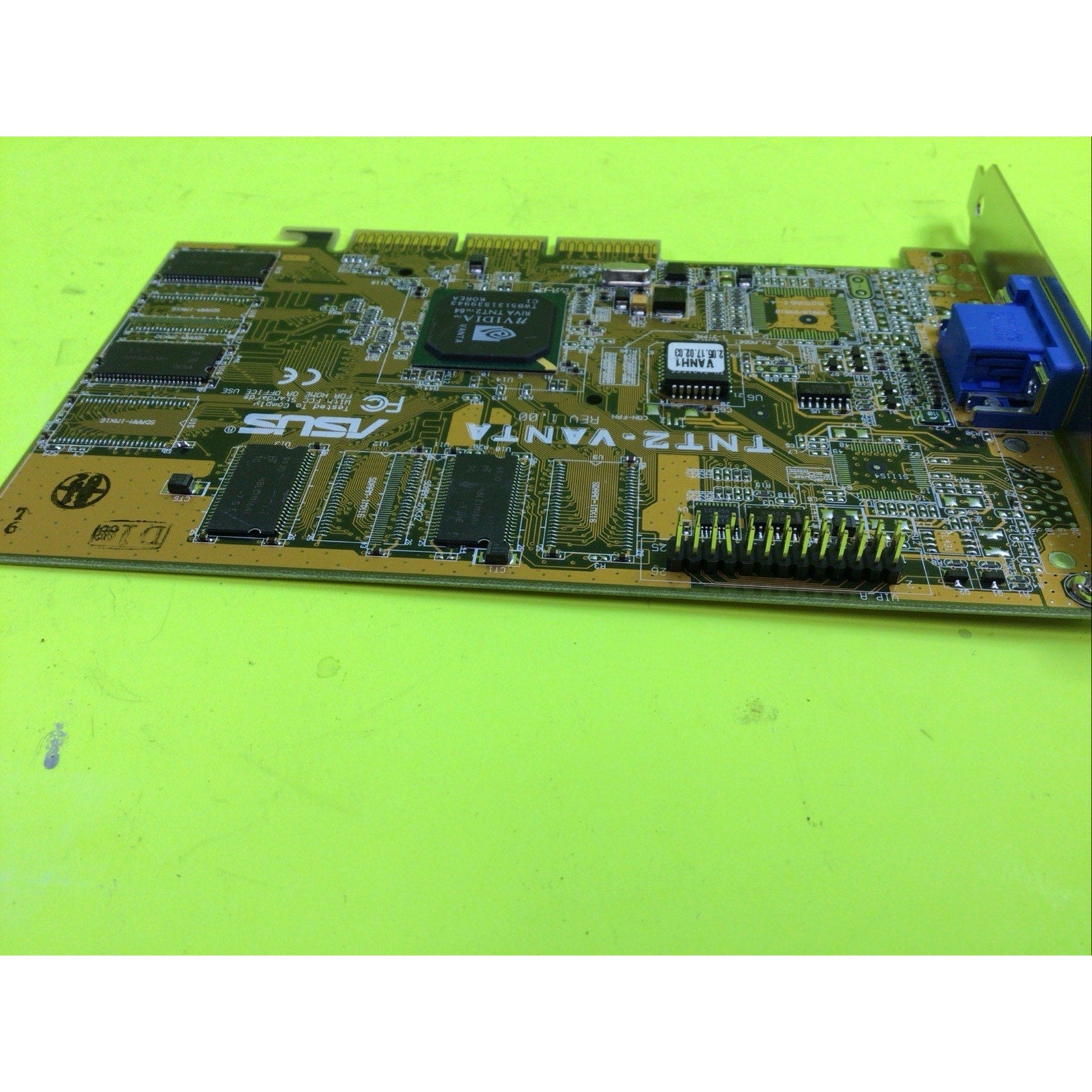 Vintage Gaming ASUS Nvidia TNT2-Vanta Riva TNT2 16MB AGP Graphics Card