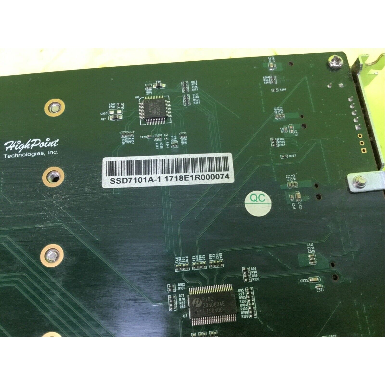 High Point SSD7101A-1 4x M.2 NVMe Ports to PCIe RAID Controller