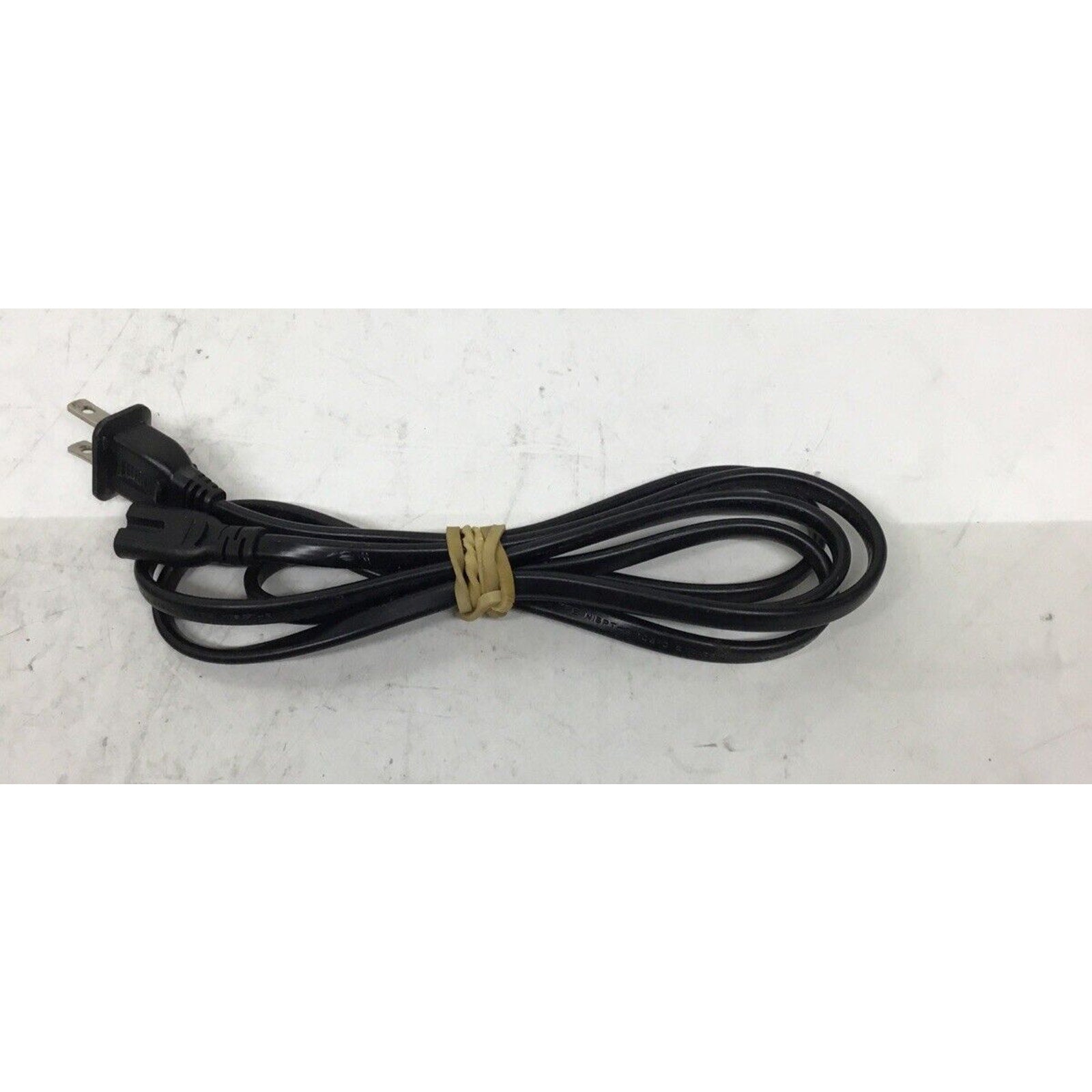 5ft 18AWG NISPT2 2-Slot Non-Polarized Power Cord NEMA 1-15P to C7 Black