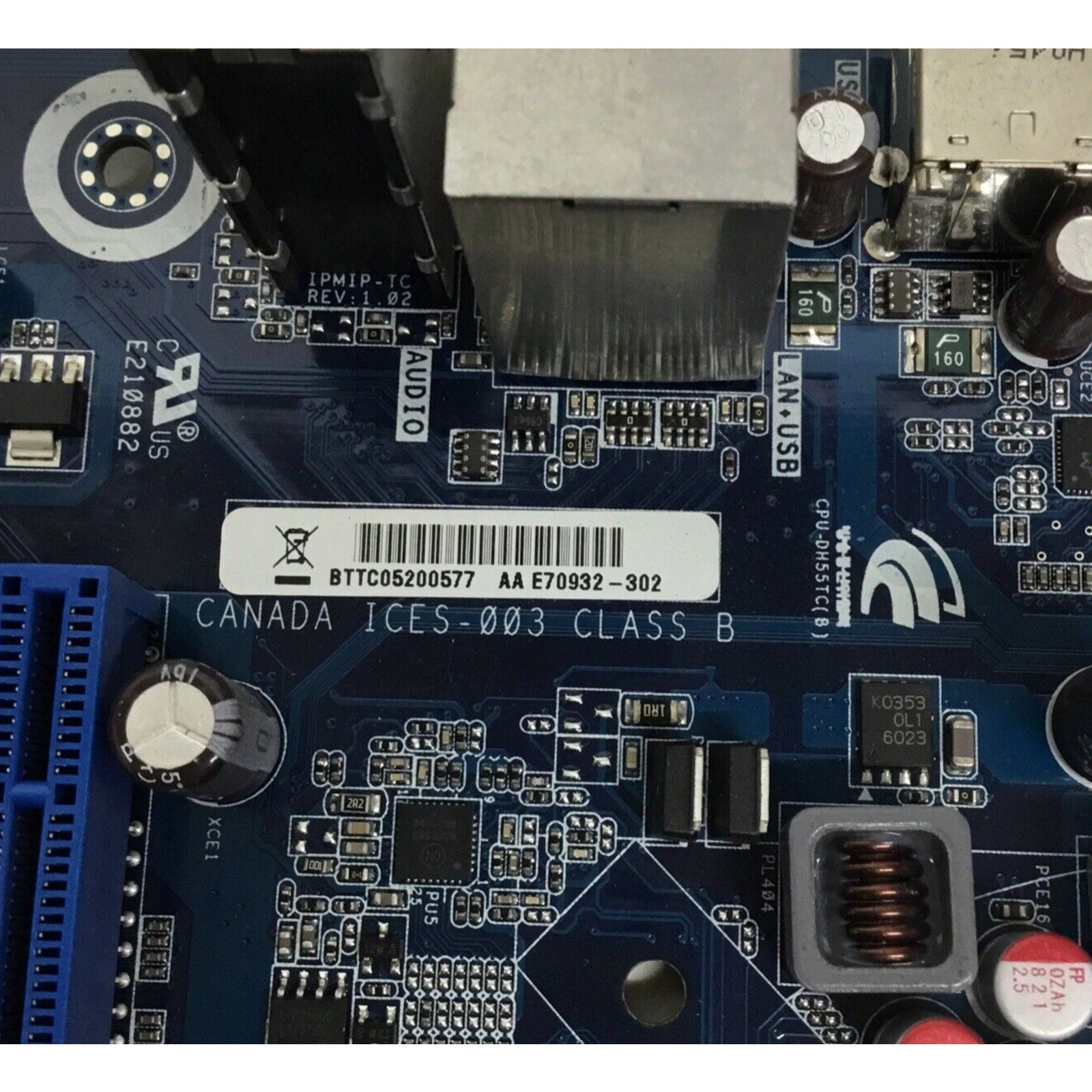 INTEL DH55TC E70932-302 LGA1156 DDR3 MICRO-ATX Motherboard I3-550 CPU & 4GB Ram