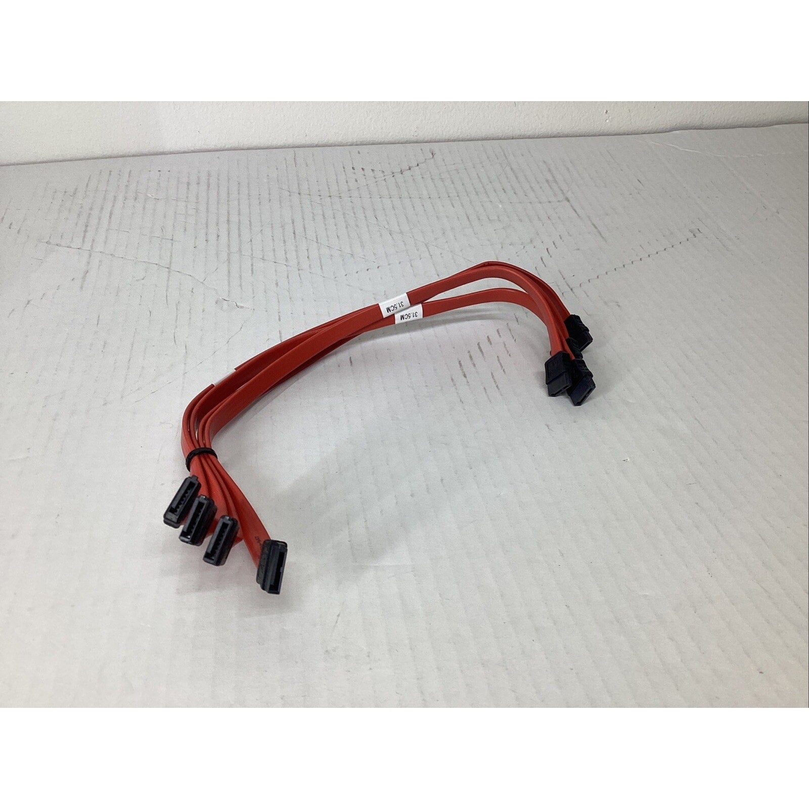 Lot of 4 Supermicro CBL-0061L SATA Flat Straight-Straight 31.5cm Cable