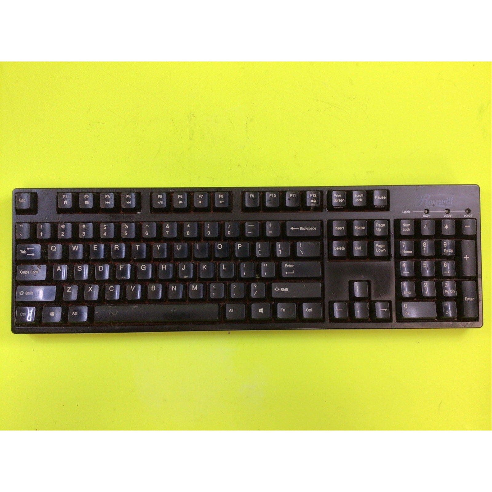 Rosewill RK-9000V2 BR Mechanical Keyboard FOR PARTS or REPAIR