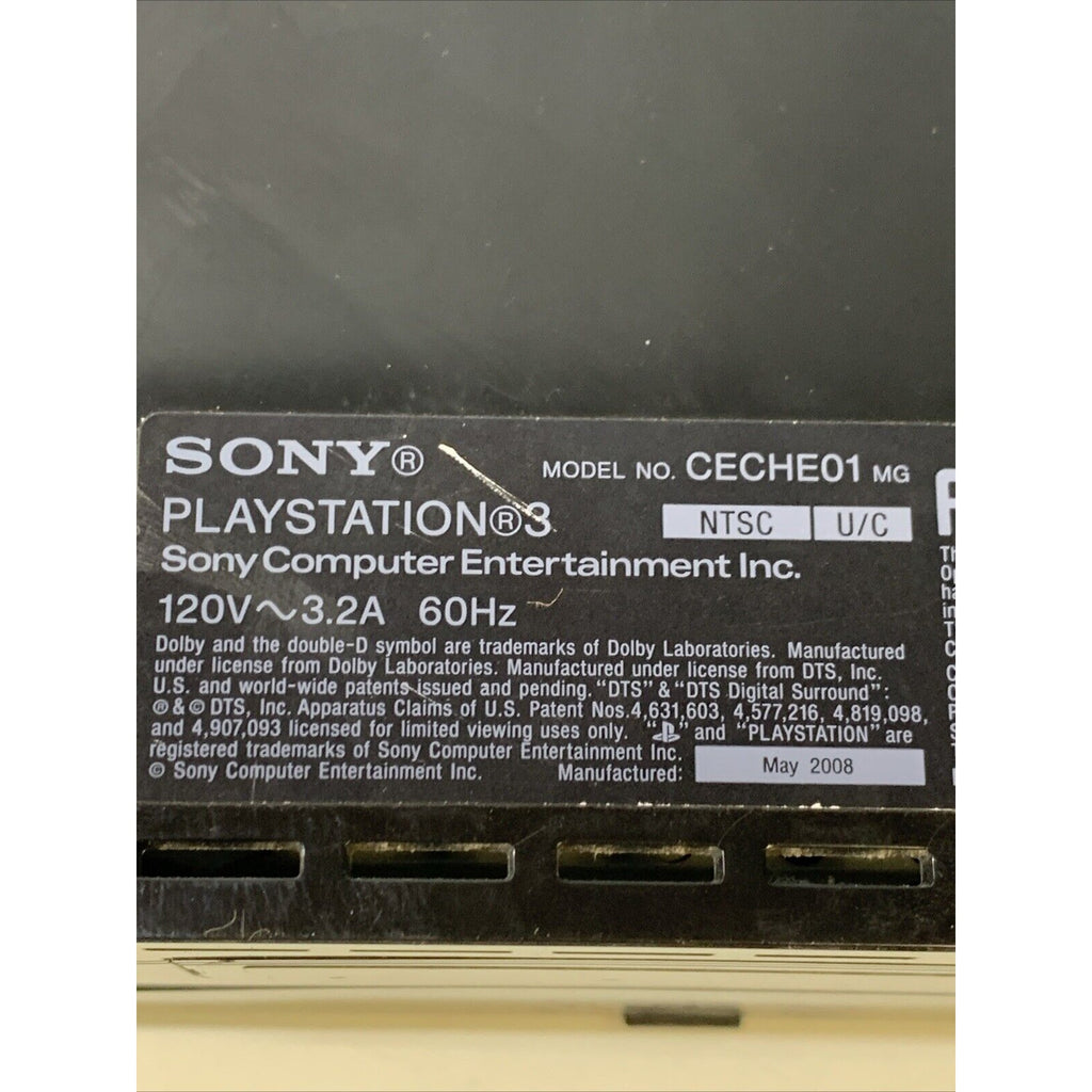 PlayStation 3 -PS3- CECHE01 Console For Parts!! NO DISPLAY / Power Bad