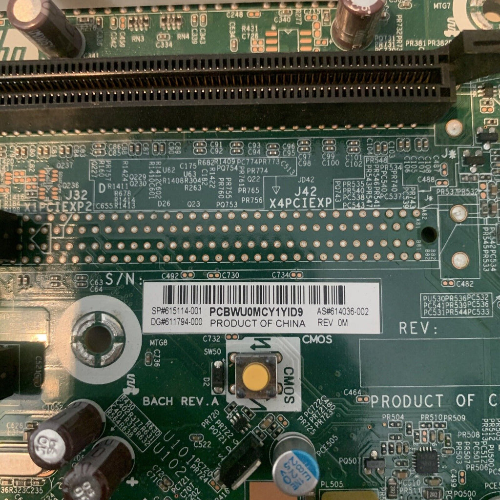 HP 615114-001 6200 Pro LGA1155 Motherboard Only - No I/O Shield - Working Pull