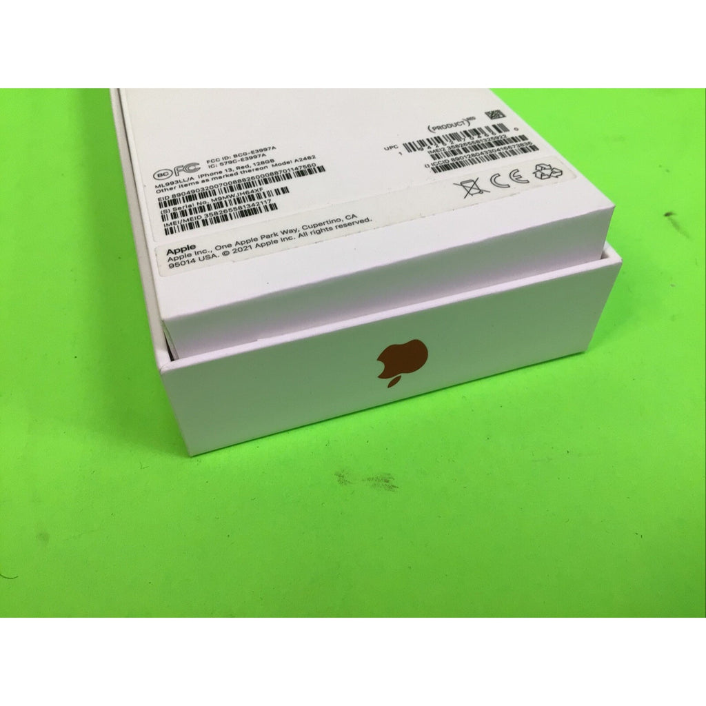 iPhone 13 Red 128GB Empty Retail Box w/Charging Cable
