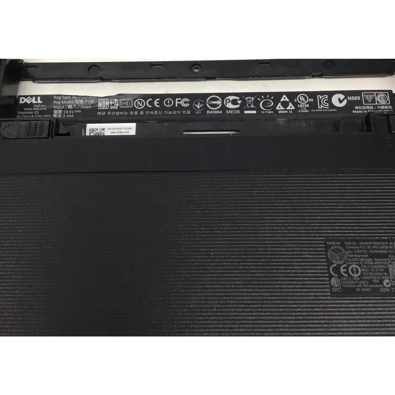 Genuine Dell Inspiron N5050 15.6" Bottom Base Cover YJ0RW CN-0YJ0RW