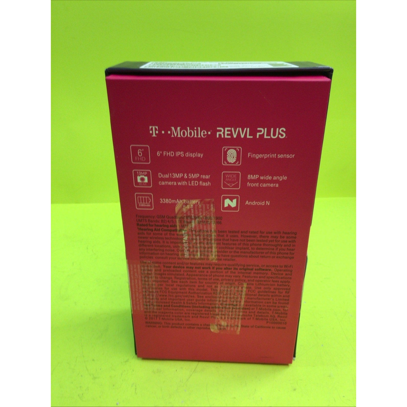 T-Mobile Revvl Plus Retail Box Only