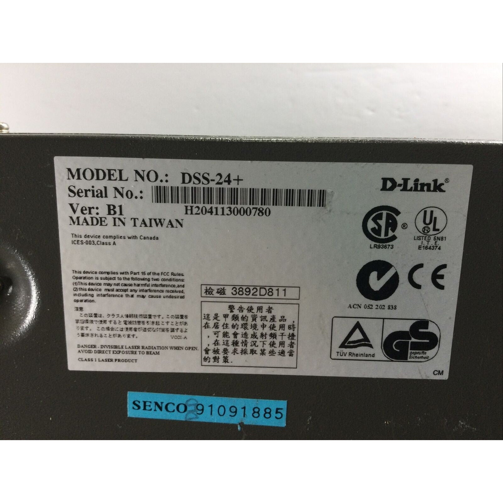 D-Link 24-Port 10/100 FE Unmanaged Network Switch DSS-24+