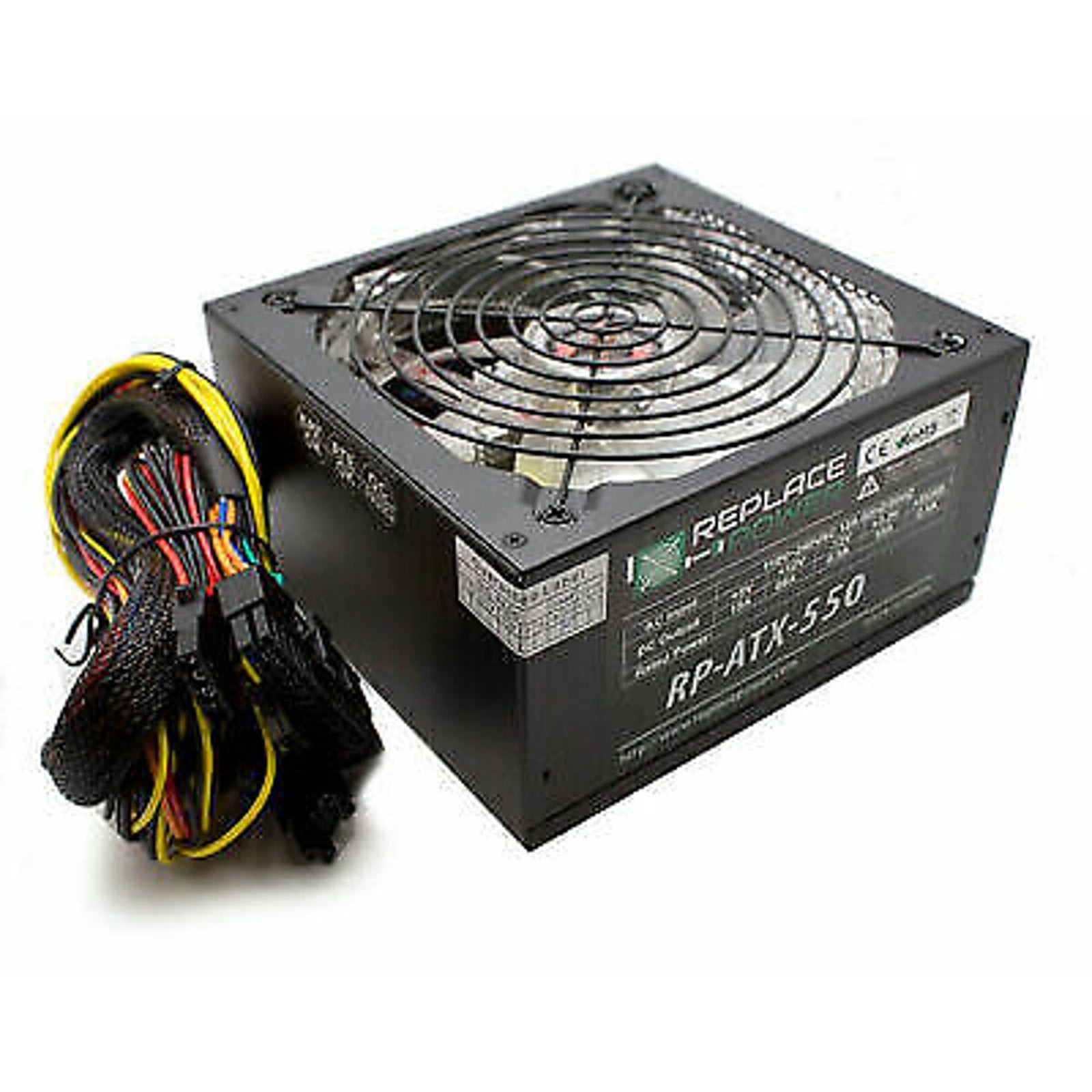 Replace Power 550W ATX Gamer Power Supply Red LED SATA 12V PCI-E