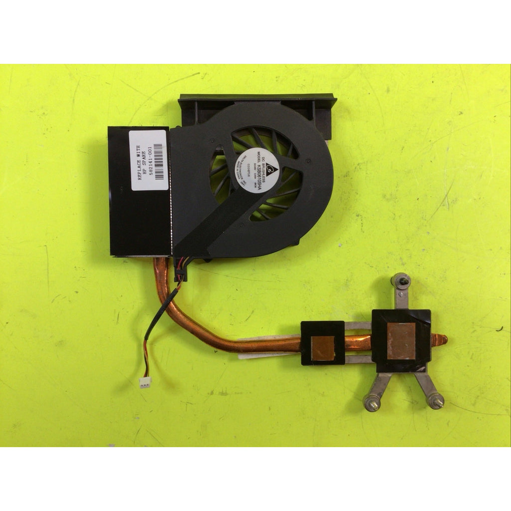 HP G61-429WM Laptop CPU Heat Sink and Cooling Fan Assembly 582141-001