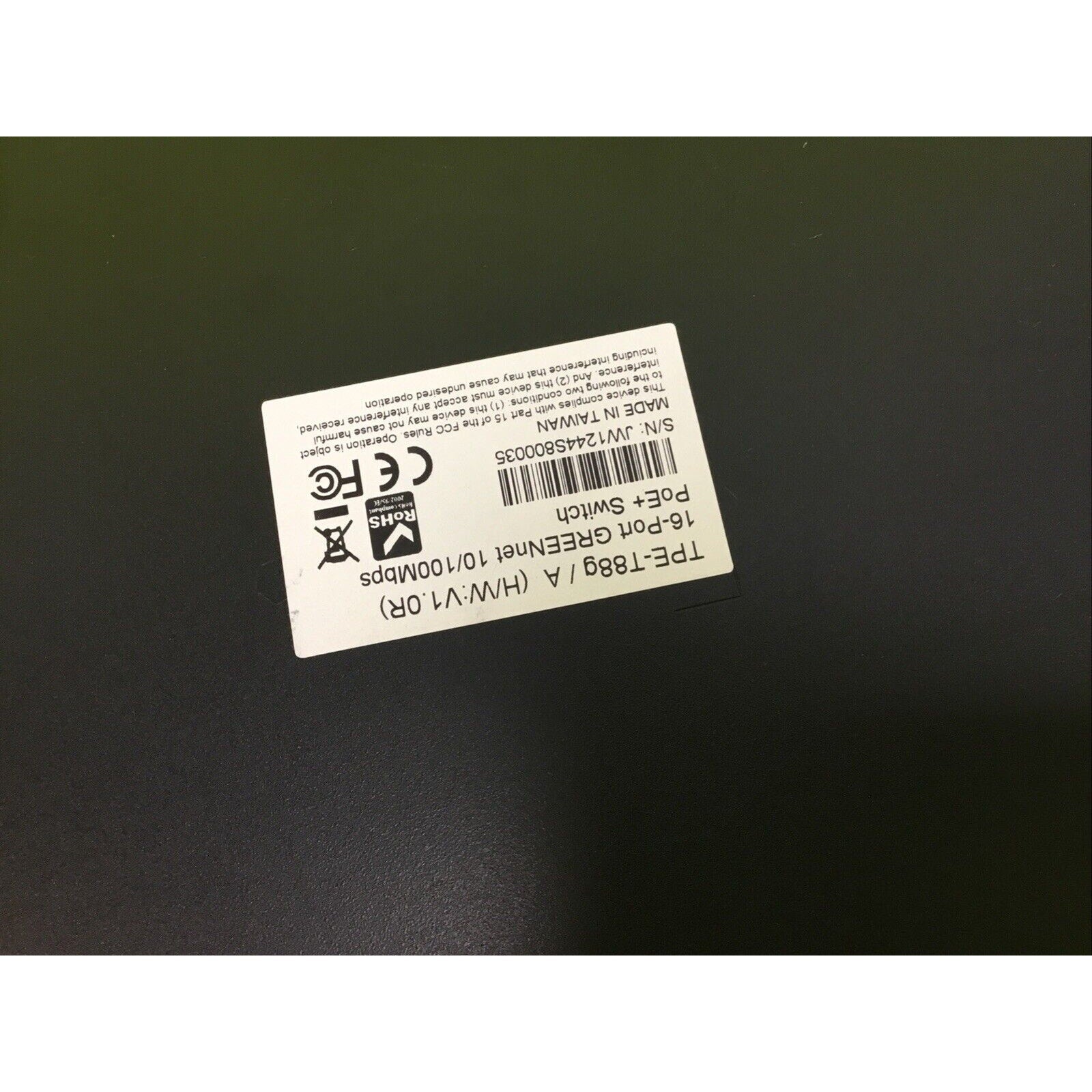 Trendnet TPE-T88g 16-Port GREENnet 10/100 Mbps PoE+ Switch