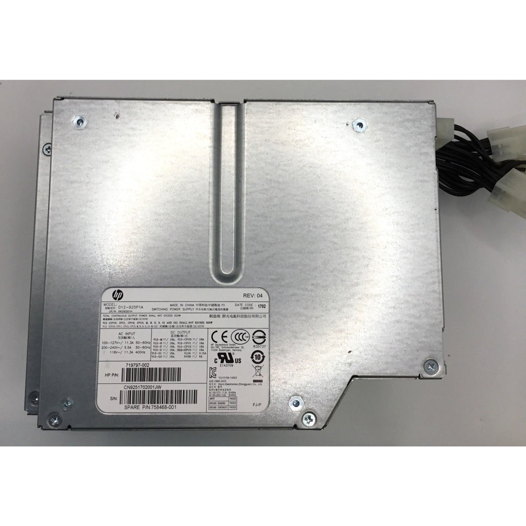 HP 719797-002 Z640 Workstation 12-Pin 925W Desktop Power Supply