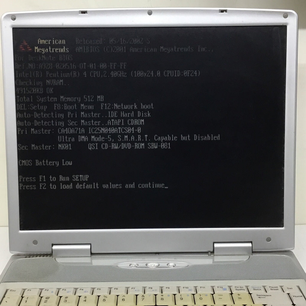 iBuddie 4 Vintage RARE Laptop w/ Adapter Intel Pentium 4 512MB Ram