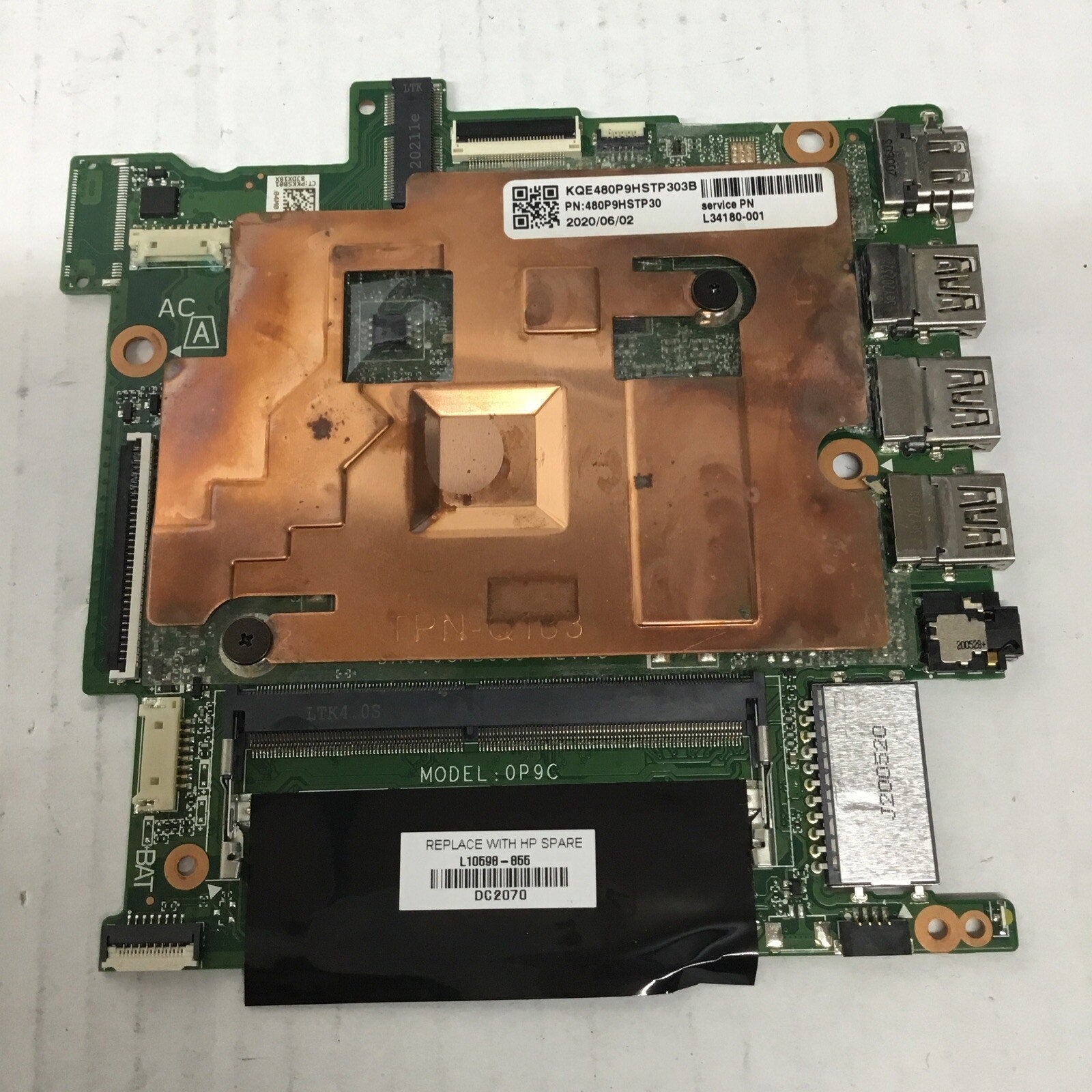 For Parts L10598-855 GENUINE HP MOTHERBOARD INTEL N4000 14-CB 14-CB130 NR