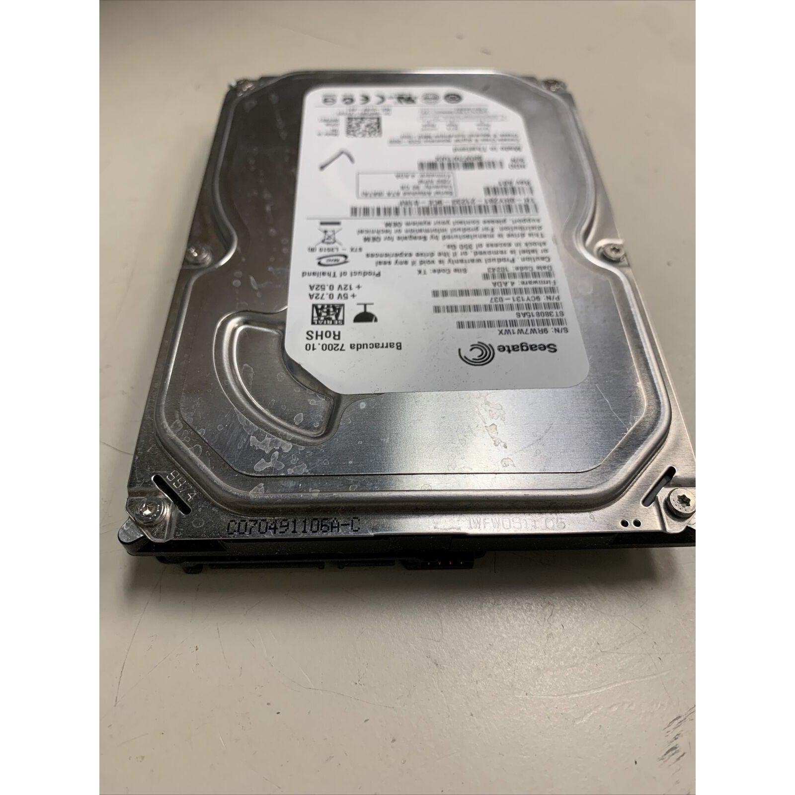 Tested Seagate ST380815AS 9CY131-037 FW:4.ADA TK 80gb 3.5" Sata HDD TESTED