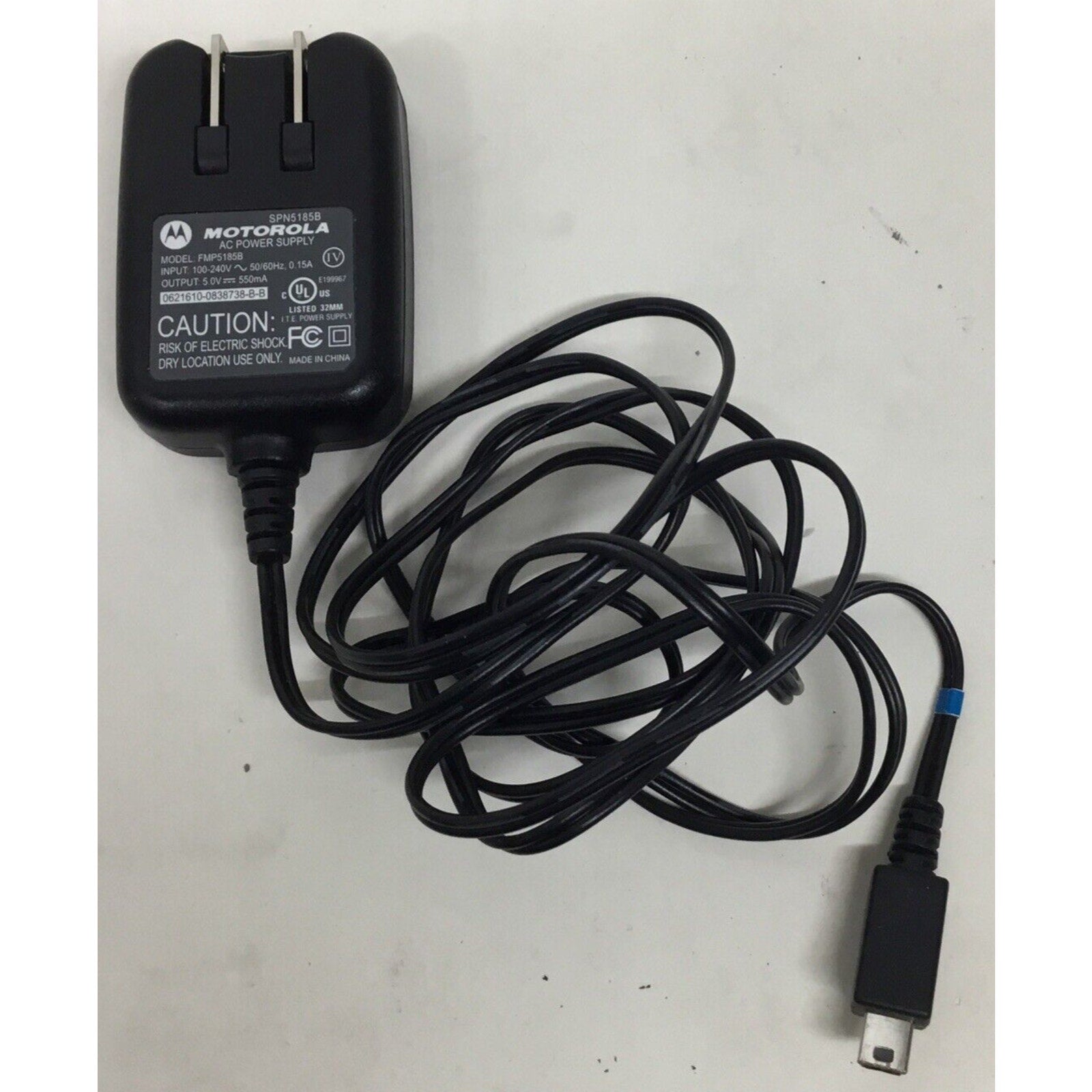 Motorola FMP5185B AC Power Supply Adapter Charger Cord Output 5V 550mA